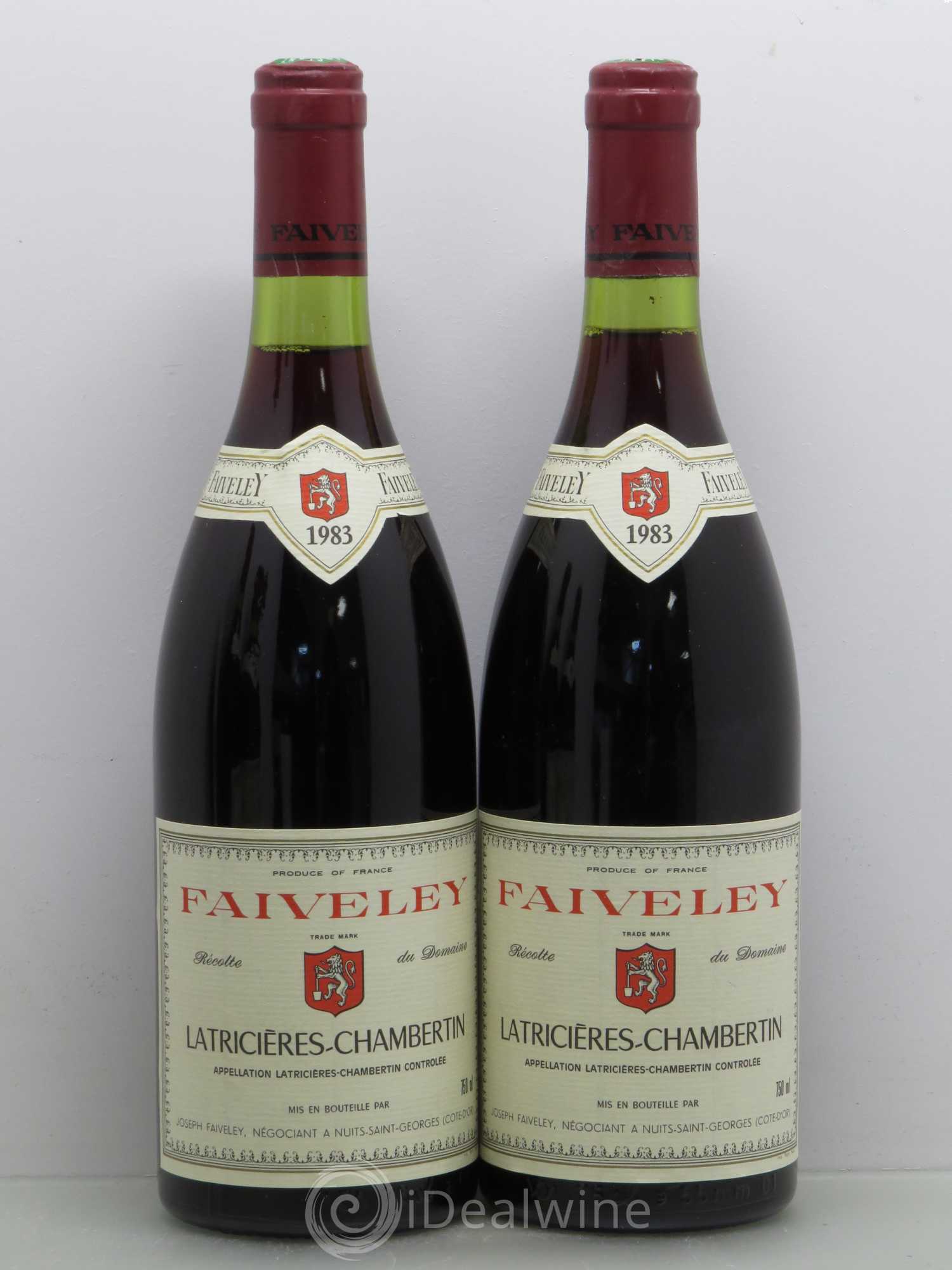 Latricières-Chambertin Grand Cru Faiveley 1983 - Lot de 2 bouteilles - 0