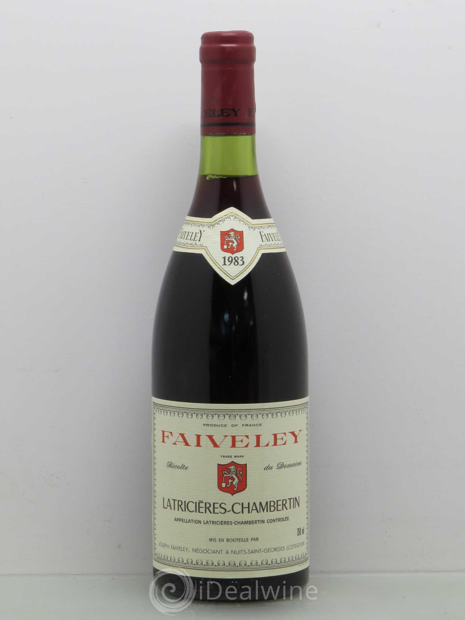 Latricières-Chambertin Grand Cru Faiveley 1983 - Lot de 1 bouteille - 0