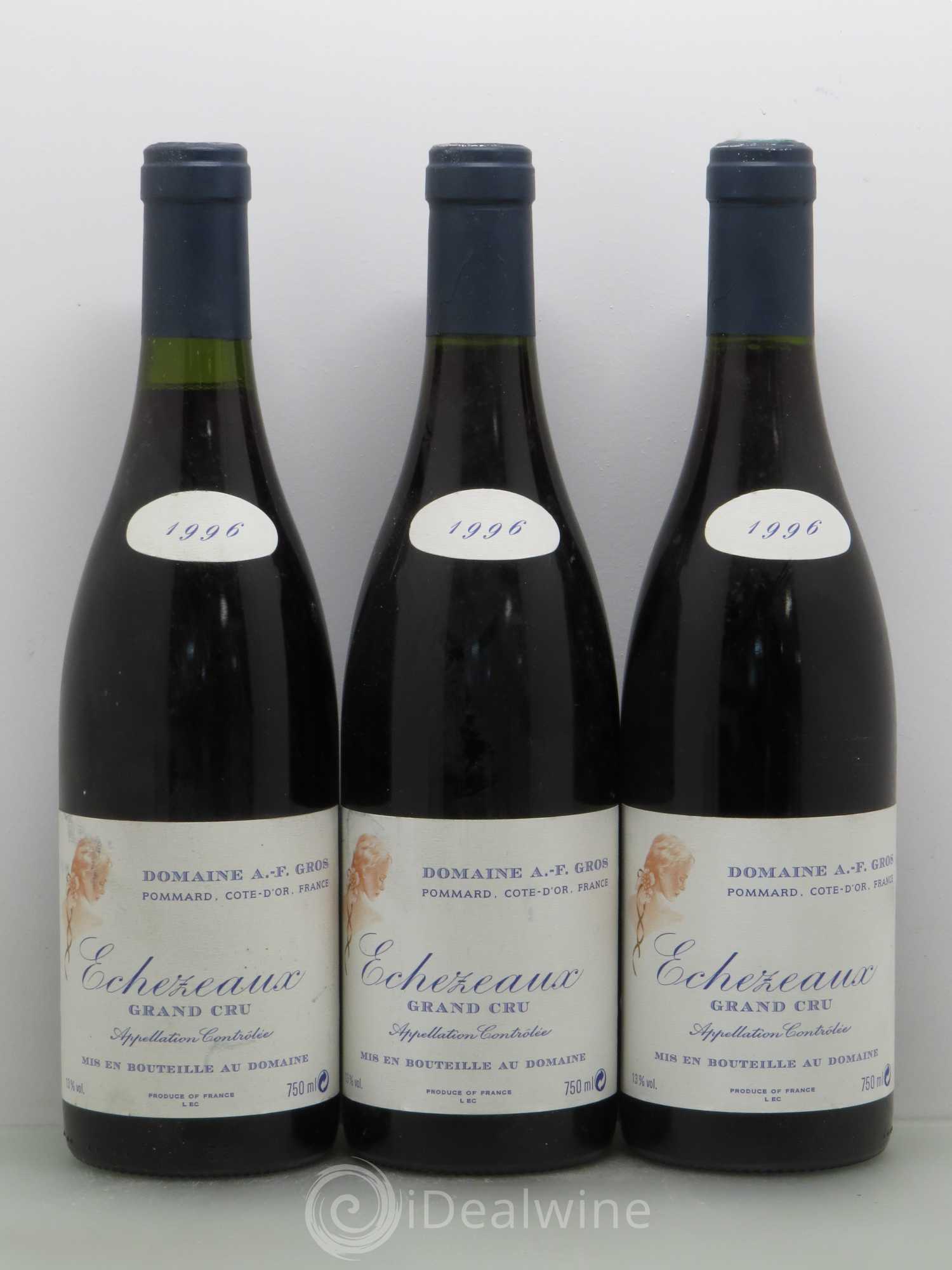 Echezeaux Grand Cru A.-F. Gros 1996 - Lot de 3 bouteilles - 0