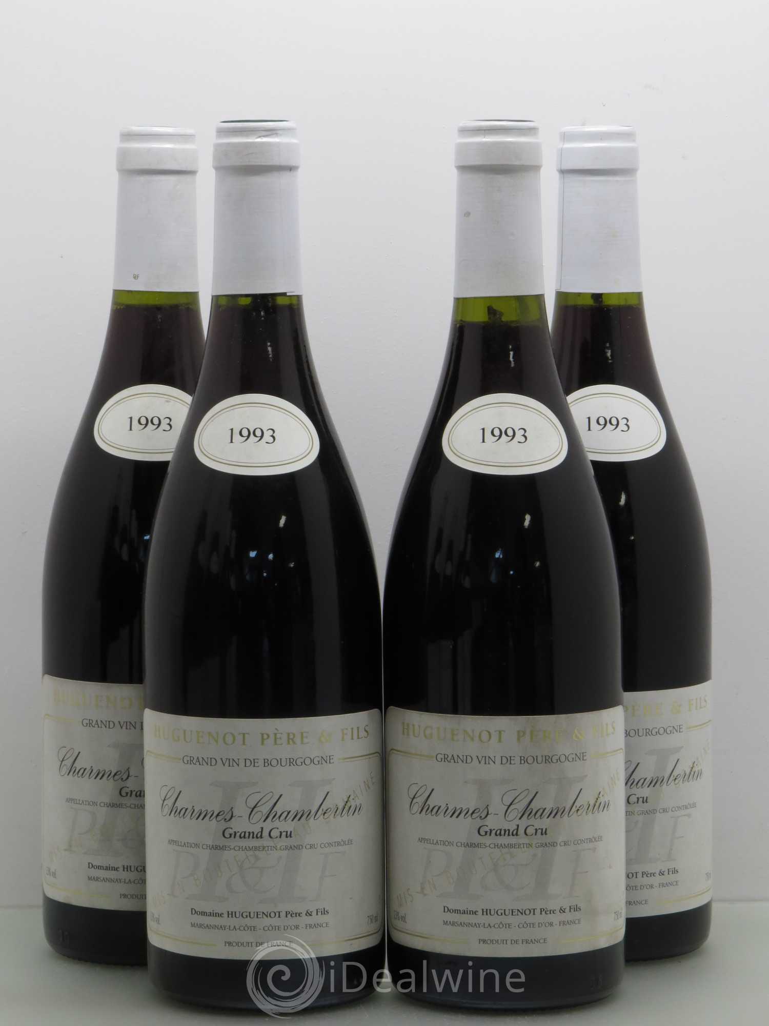 Charmes-Chambertin Grand Cru Huguenot 1993 - Lot de 4 bouteilles - 0