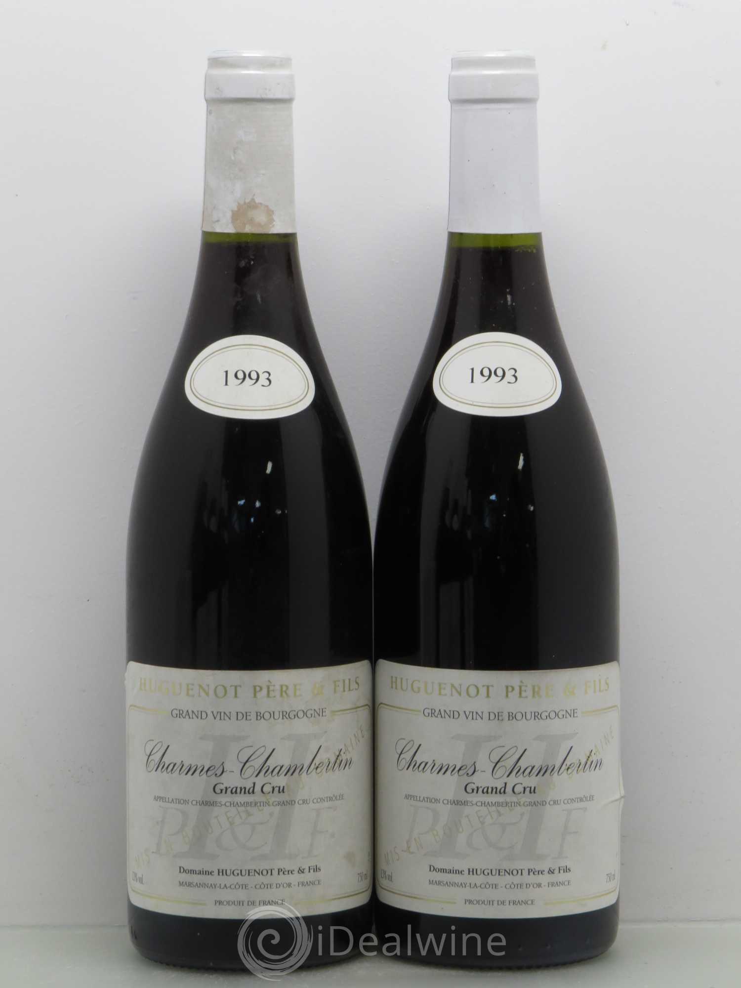 Charmes-Chambertin Grand Cru Huguenot 1993 - Lot de 2 bouteilles - 0