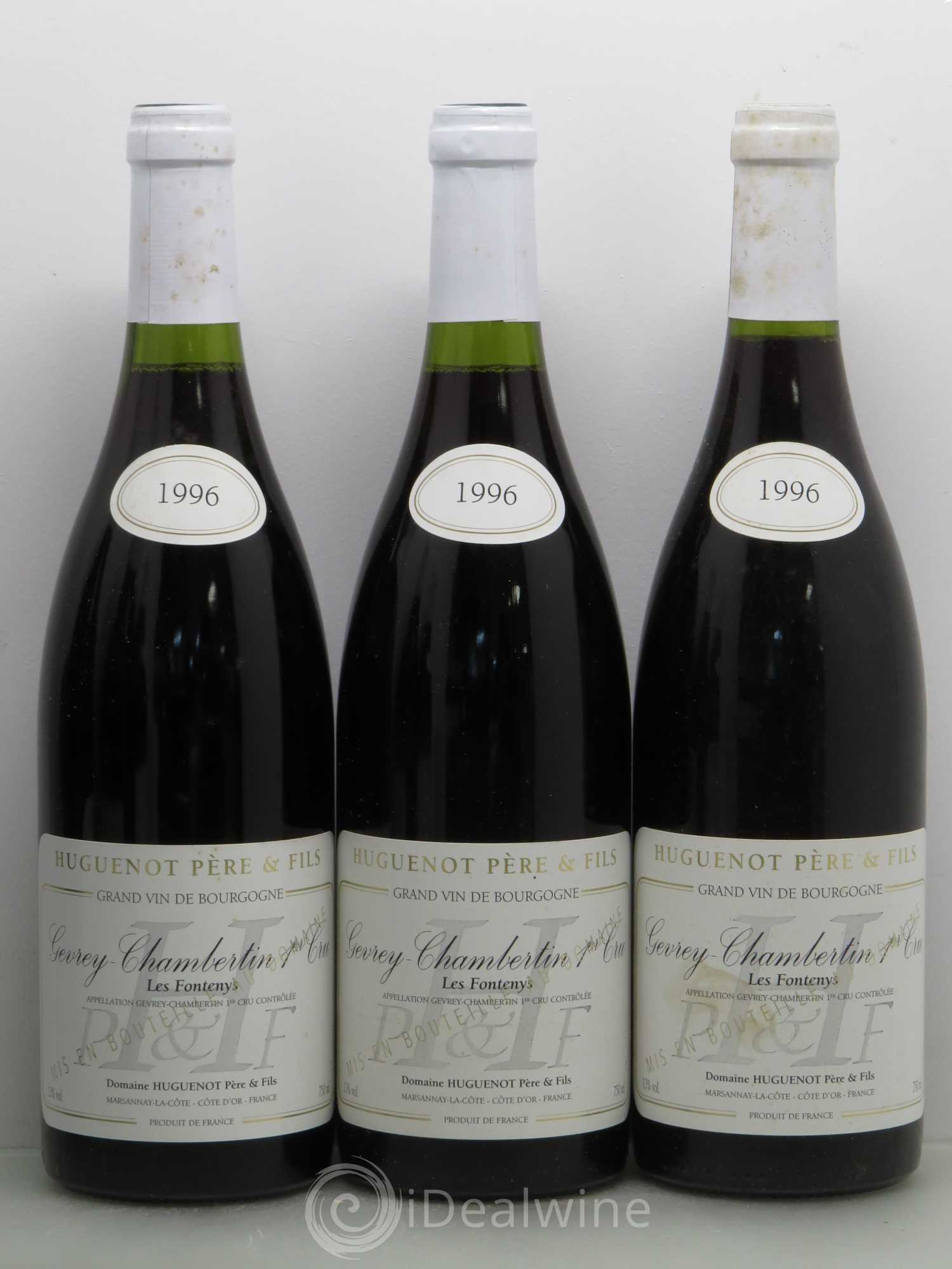 Gevrey-Chambertin 1er Cru Les Fonteny - Huguenot 1996 - Posten von 6 Flaschen - 1