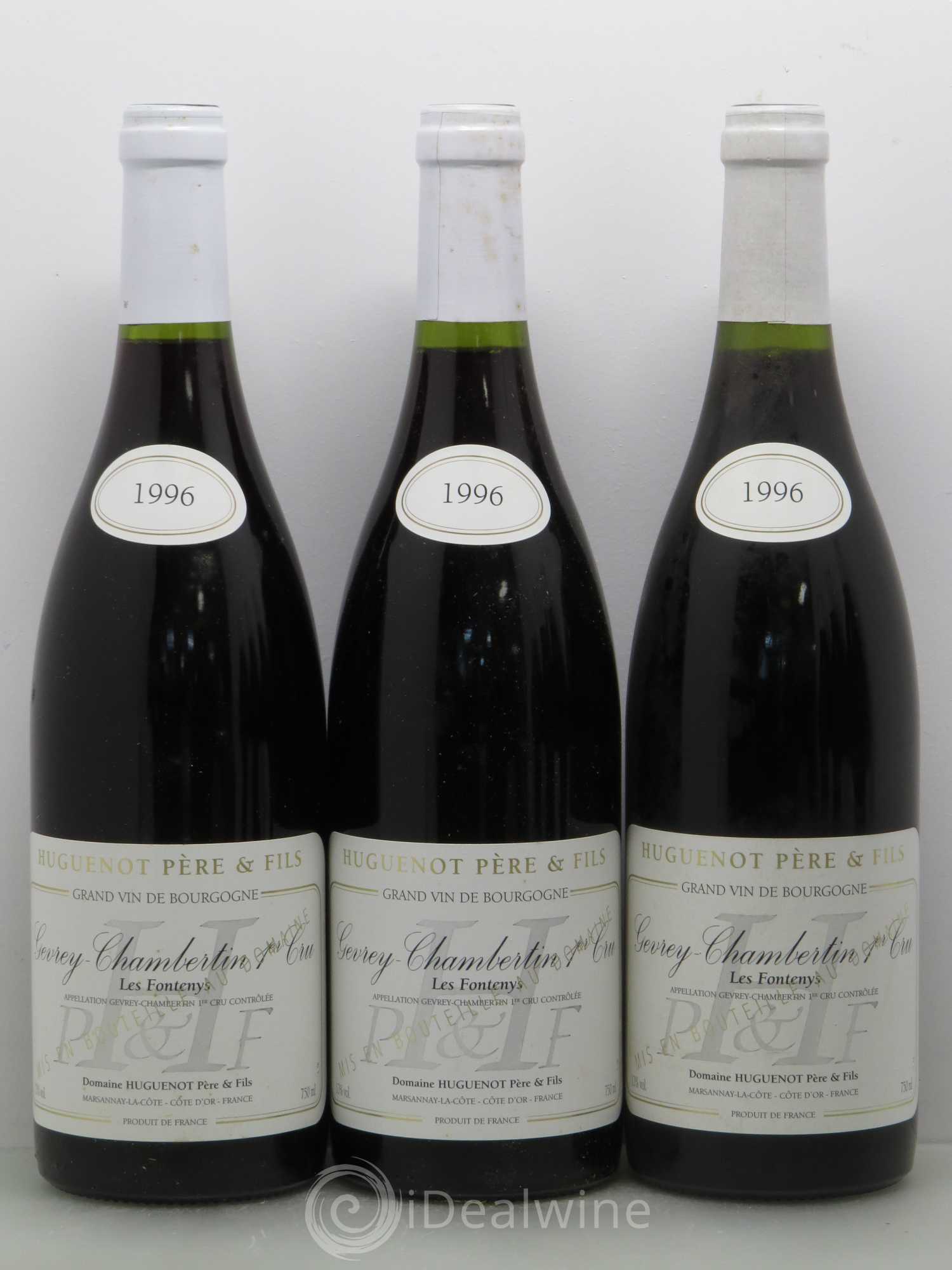 Gevrey-Chambertin 1er Cru Les Fonteny - Huguenot 1996 - Posten von 6 Flaschen - 2
