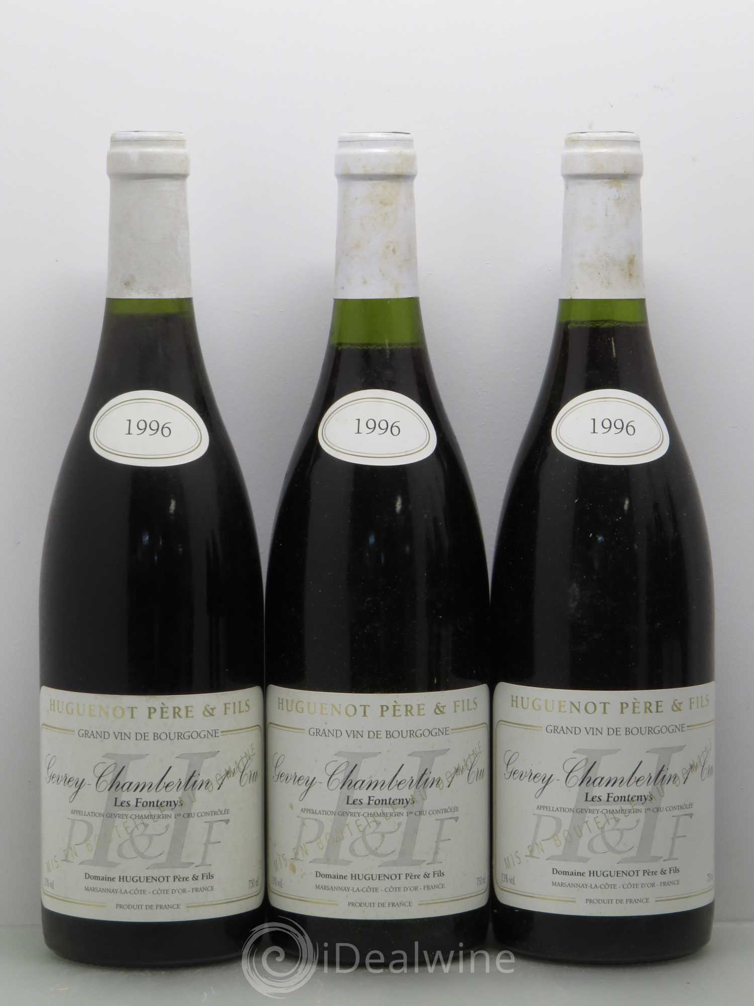 Gevrey-Chambertin 1er Cru Les Fonteny - Huguenot 1996 - Posten von 6 Flaschen - 2