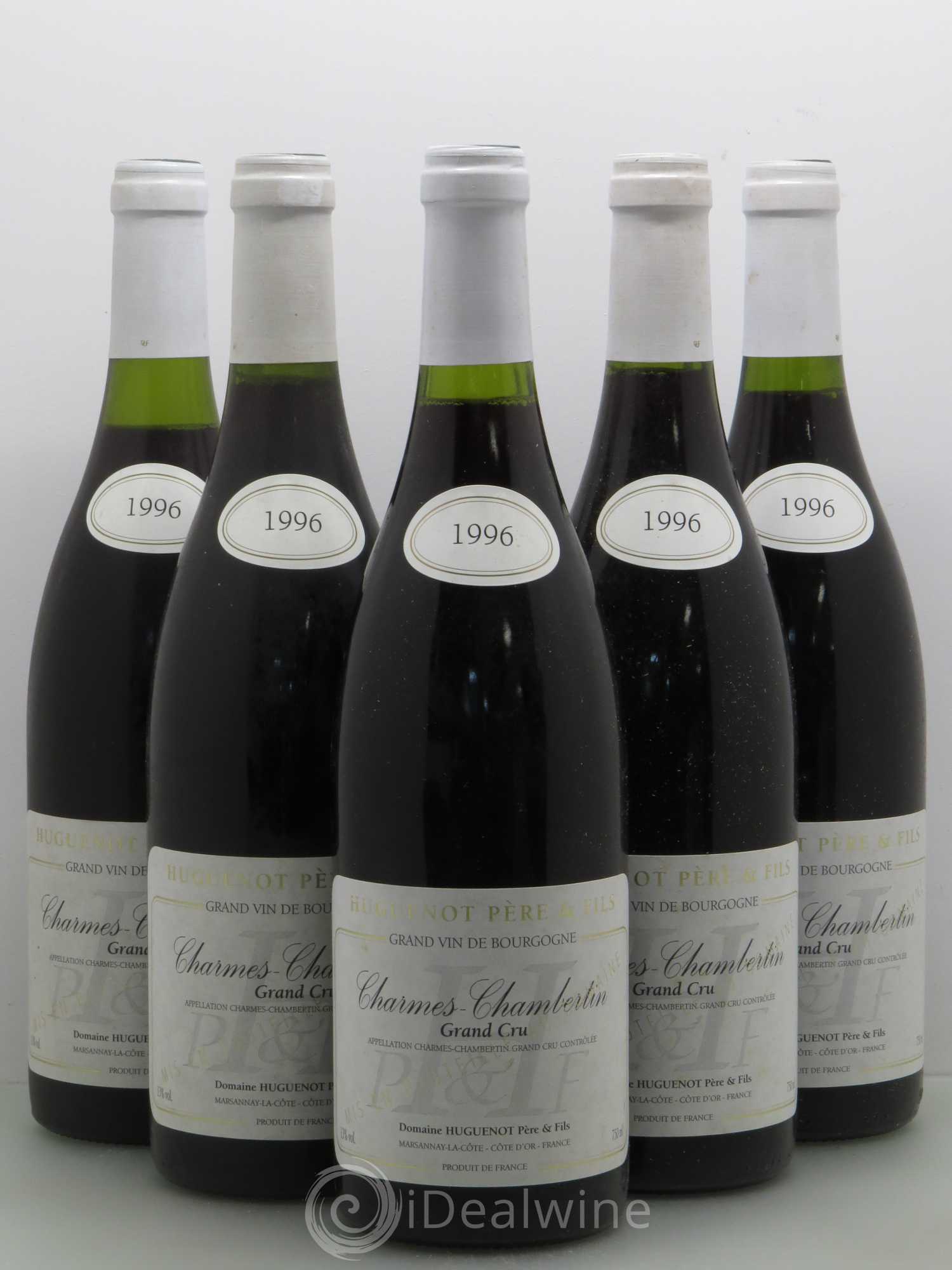 Charmes-Chambertin Grand Cru Huguenot 1996 - Posten von 5 Flaschen - 0