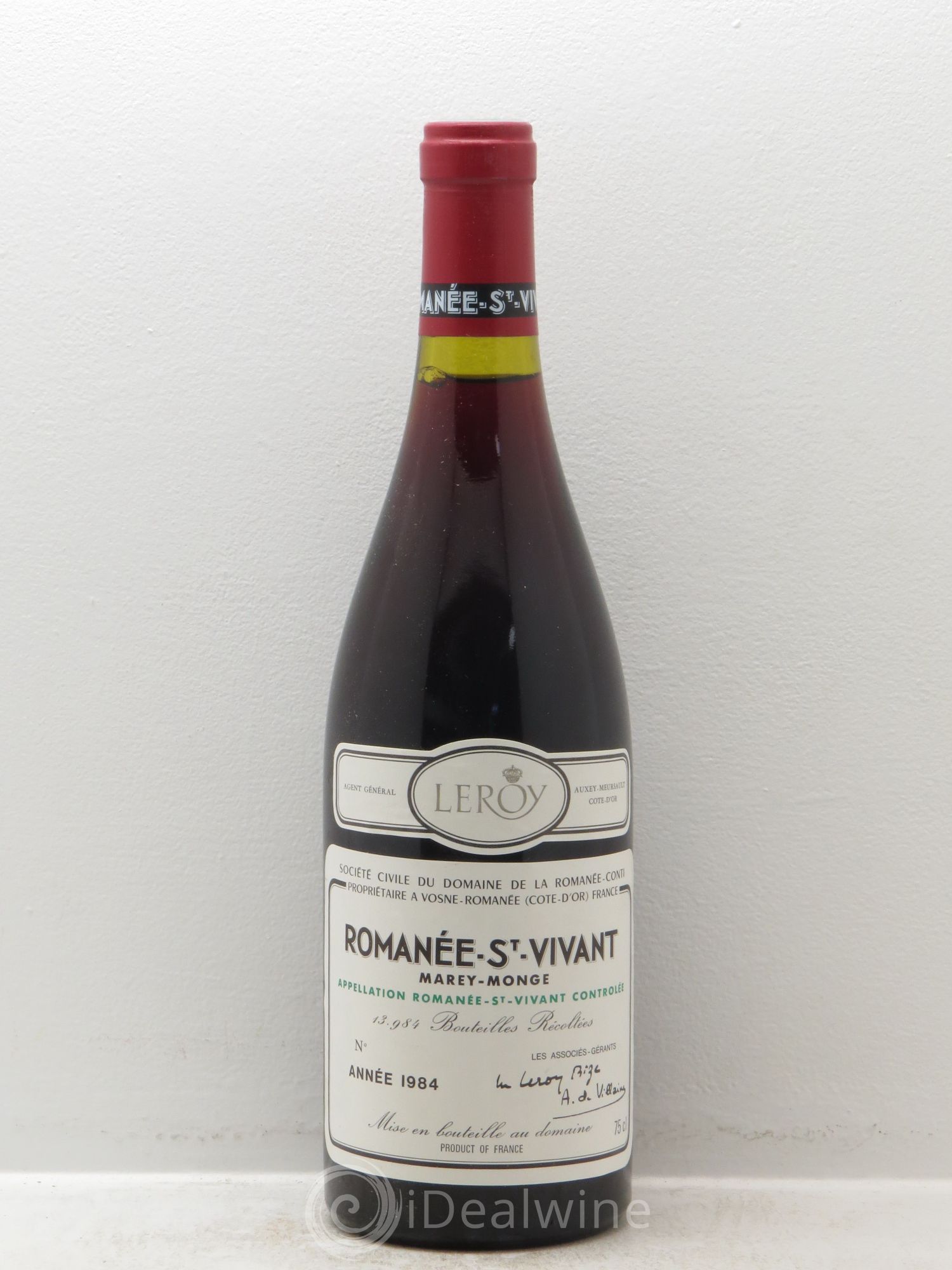 Romanée-Saint-Vivant Grand Cru Domaine de la Romanée-Conti 1984 - Lot de 1 bouteille - 0