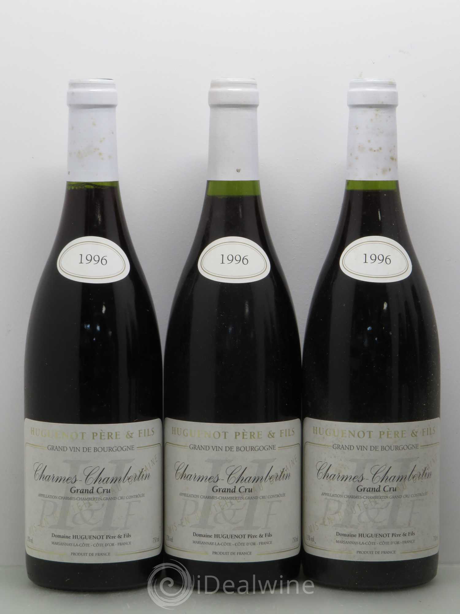 Charmes-Chambertin Grand Cru Huguenot 1996 - Lot de 6 bouteilles - 1