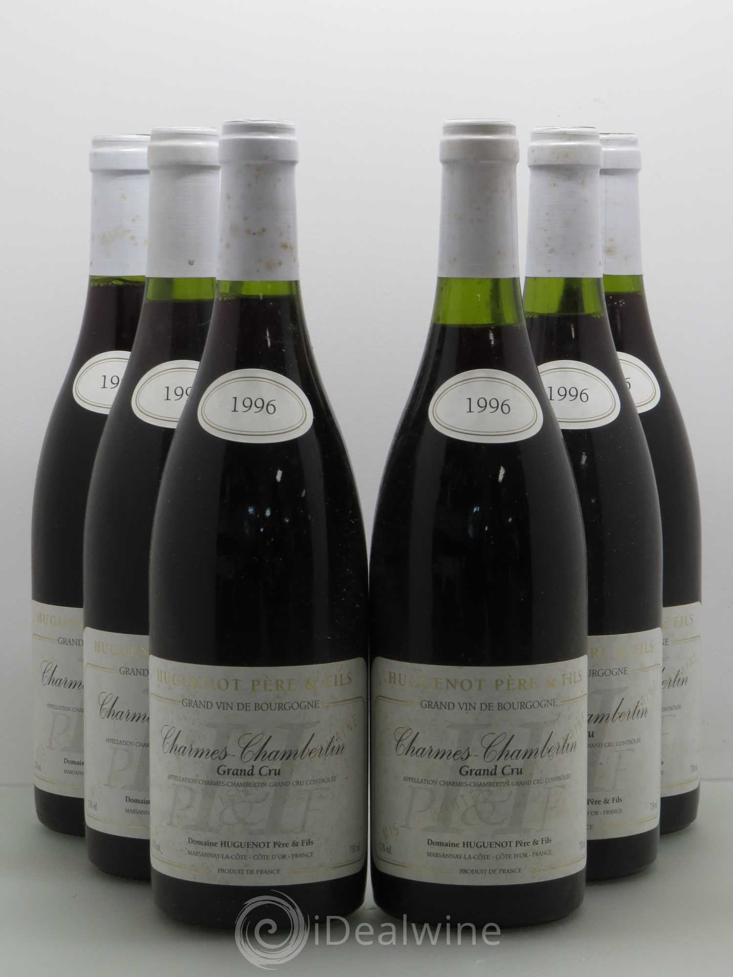 Charmes-Chambertin Grand Cru Huguenot 1996 - Lot de 6 bouteilles - 0