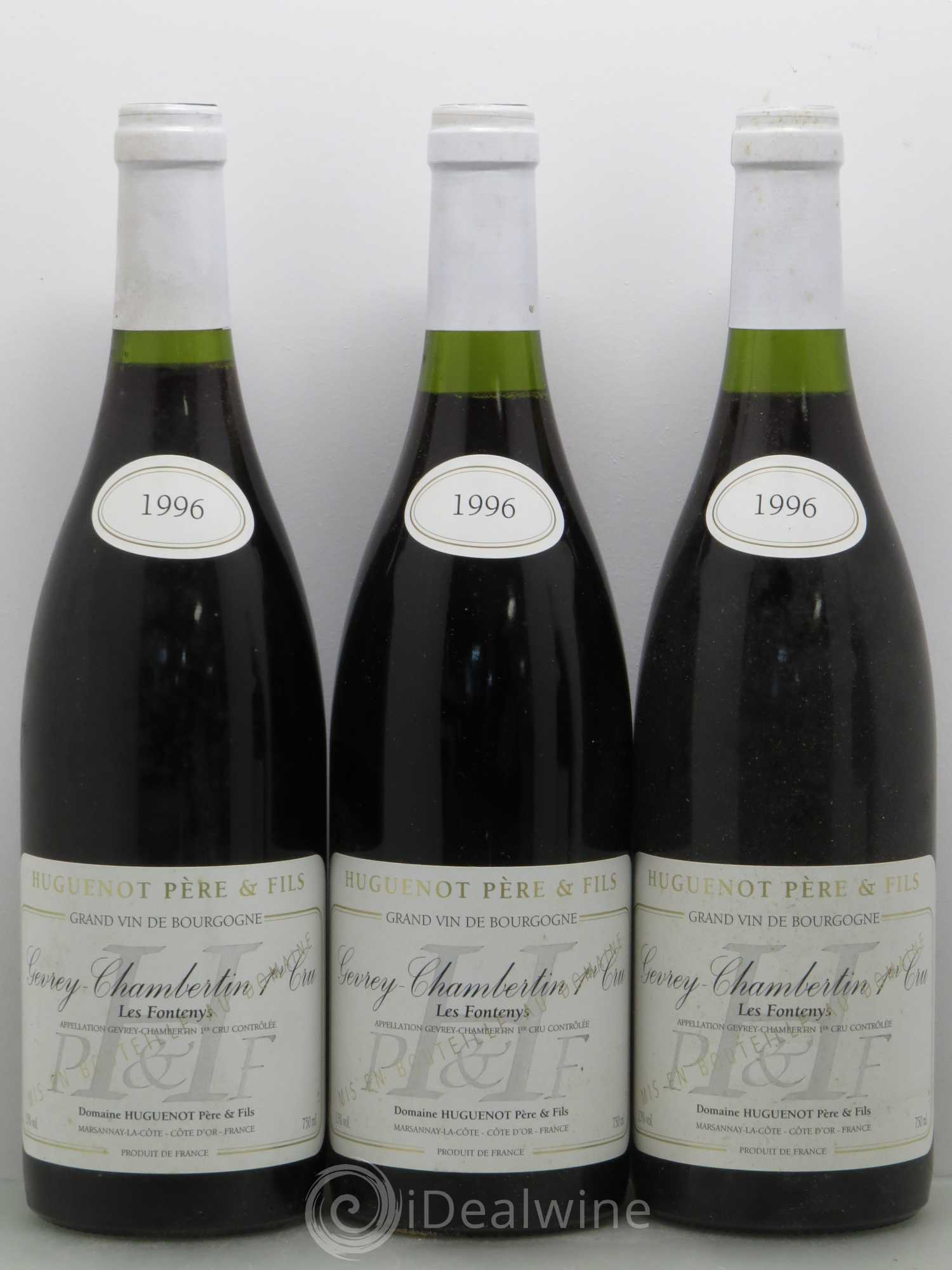 Gevrey-Chambertin 1er Cru Les Fonteny - Huguenot 1996 - Posten von 12 Flaschen - 2
