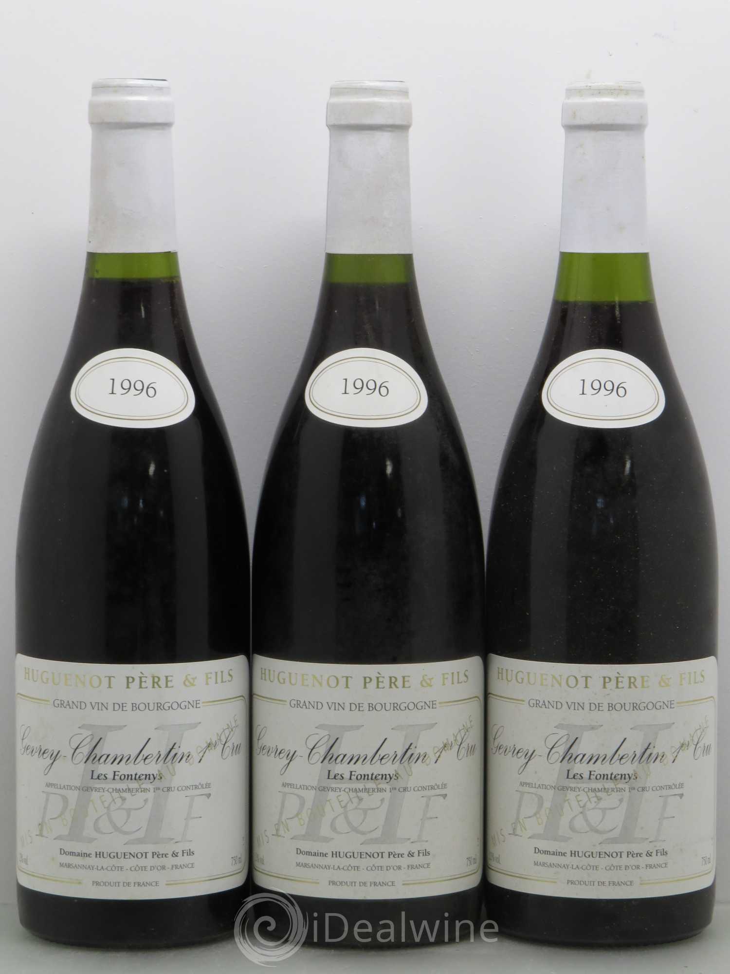 Gevrey-Chambertin 1er Cru Les Fonteny - Huguenot 1996 - Posten von 12 Flaschen - 3