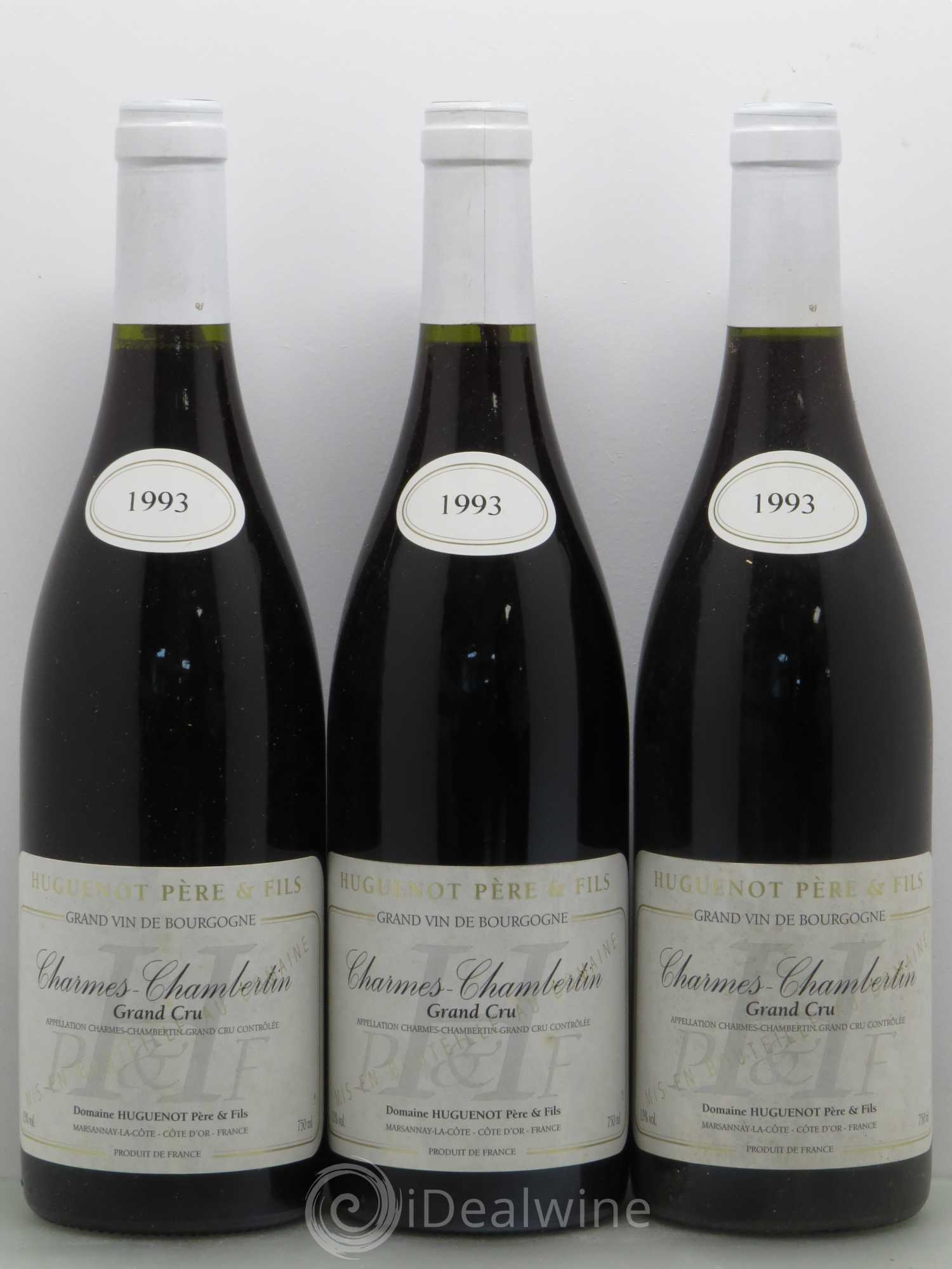 Charmes-Chambertin Grand Cru Huguenot 1993 - Lot de 6 bouteilles - 1