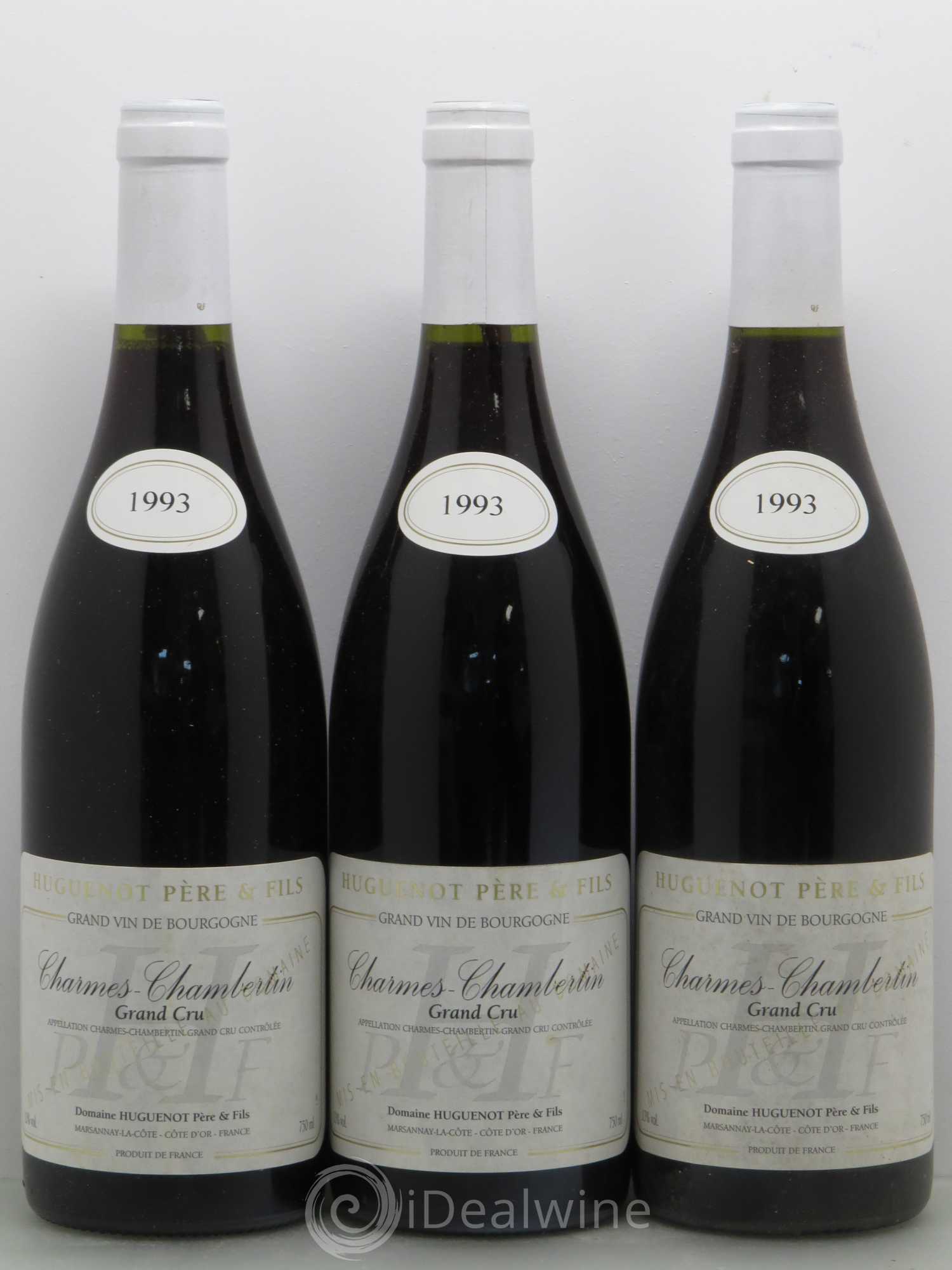Charmes-Chambertin Grand Cru Huguenot 1993 - Lot de 6 bouteilles - 2