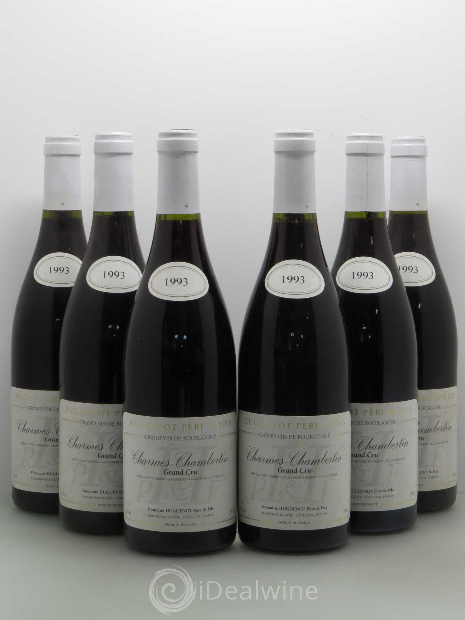 Charmes-Chambertin Grand Cru Huguenot 1993 - Lot de 6 bouteilles - 0