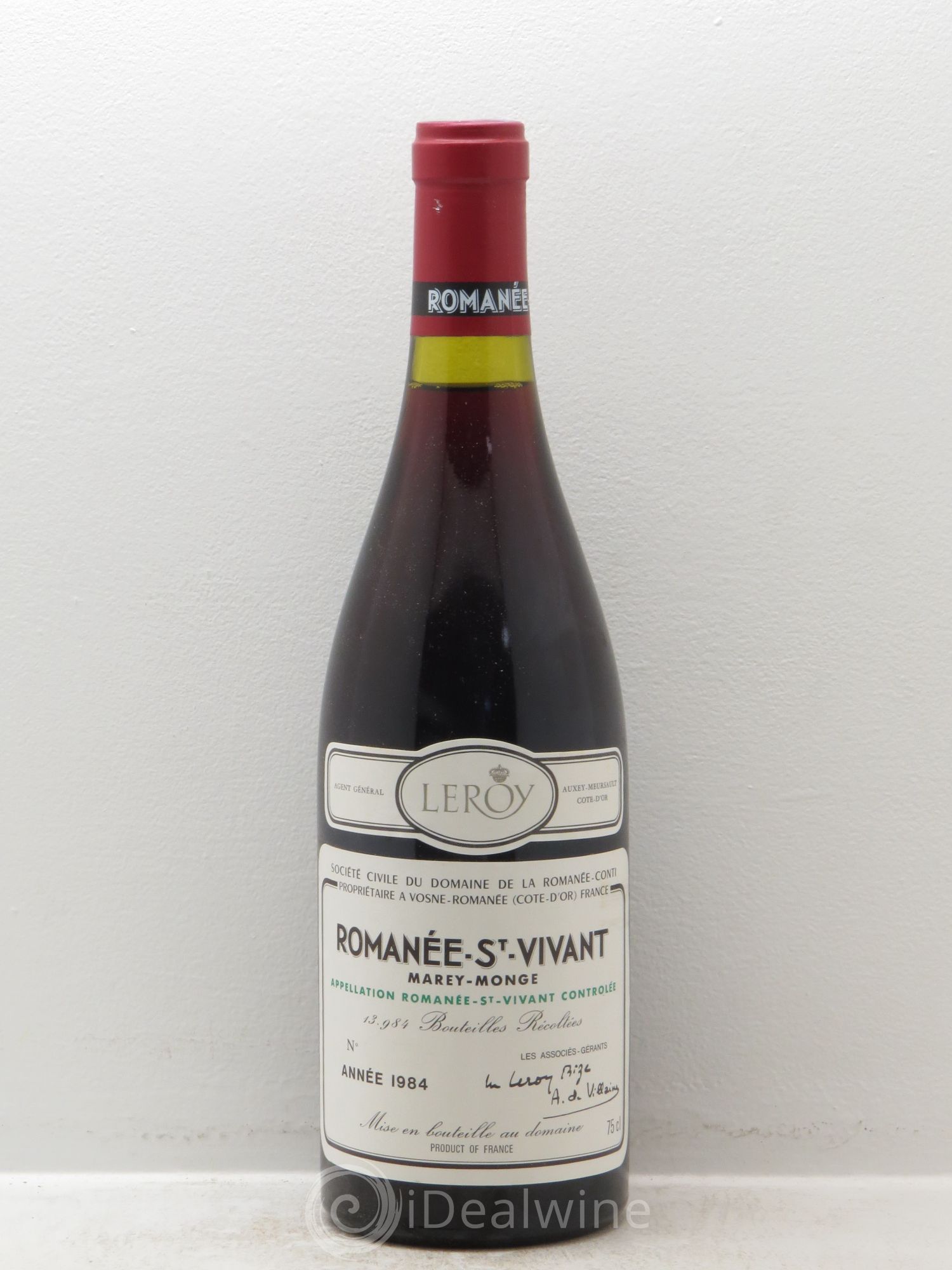 Romanée-Saint-Vivant Grand Cru Domaine de la Romanée-Conti 1984 - Lot de 1 bouteille - 0
