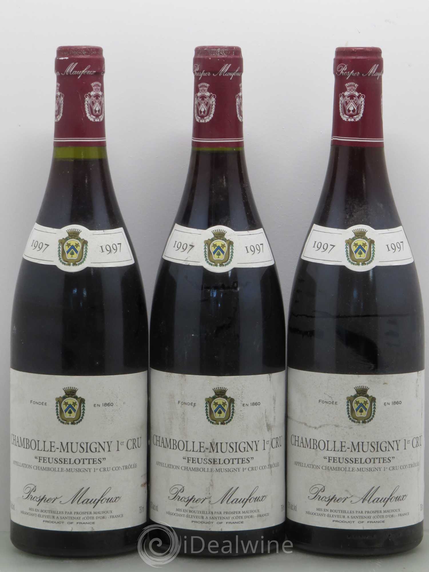 Chambolle-Musigny 1er Cru Feusselote- Prosper Manfoux 1997 - Lot de 6 bouteilles - 2
