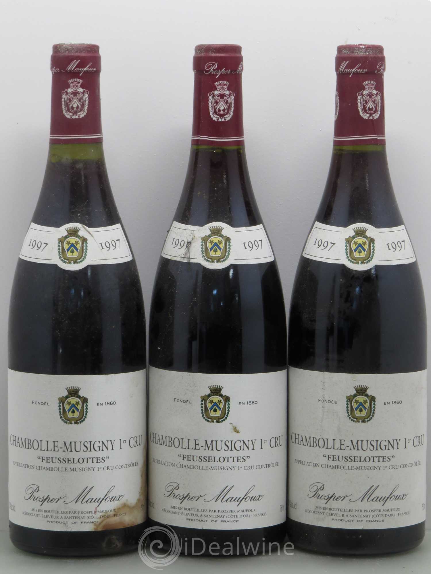 Chambolle-Musigny 1er Cru Feusselote- Prosper Manfoux 1997 - Lot de 6 bouteilles - 1
