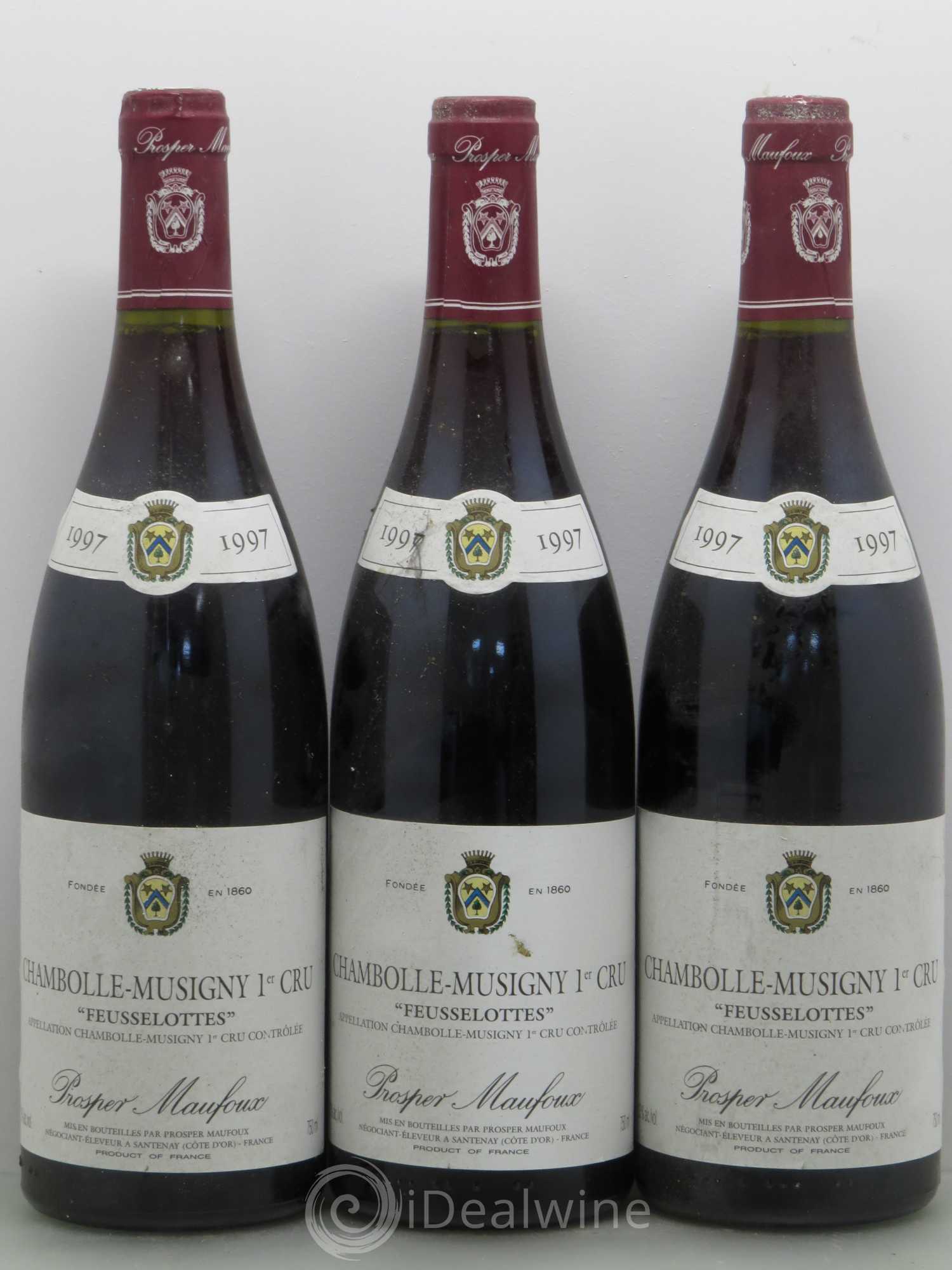 Chambolle-Musigny 1er Cru Feusselote- Prosper Manfoux 1997 - Lot de 6 bouteilles - 2