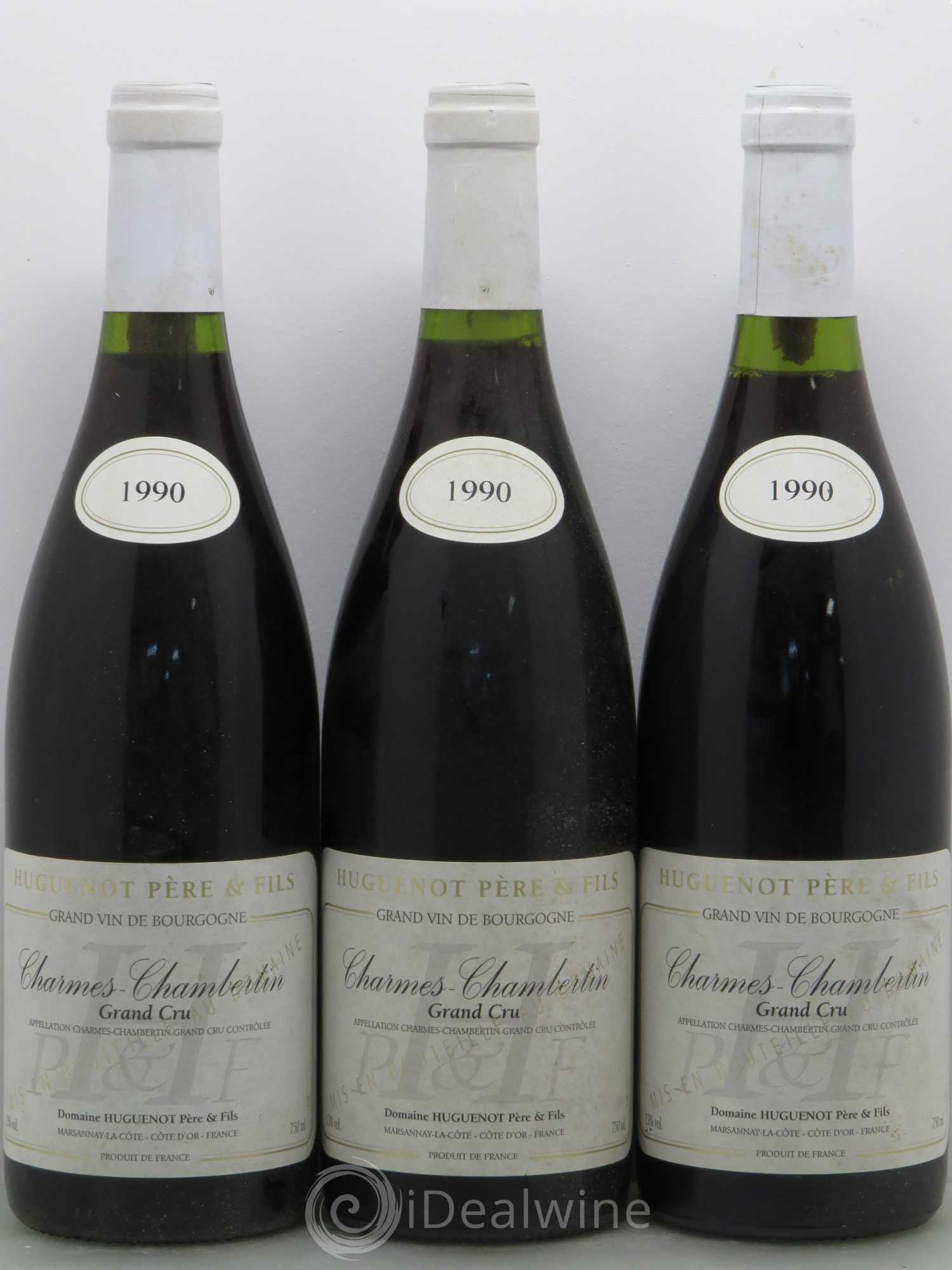 Charmes-Chambertin Grand Cru Huguenot 1990 - Posten von 6 Flaschen - 1