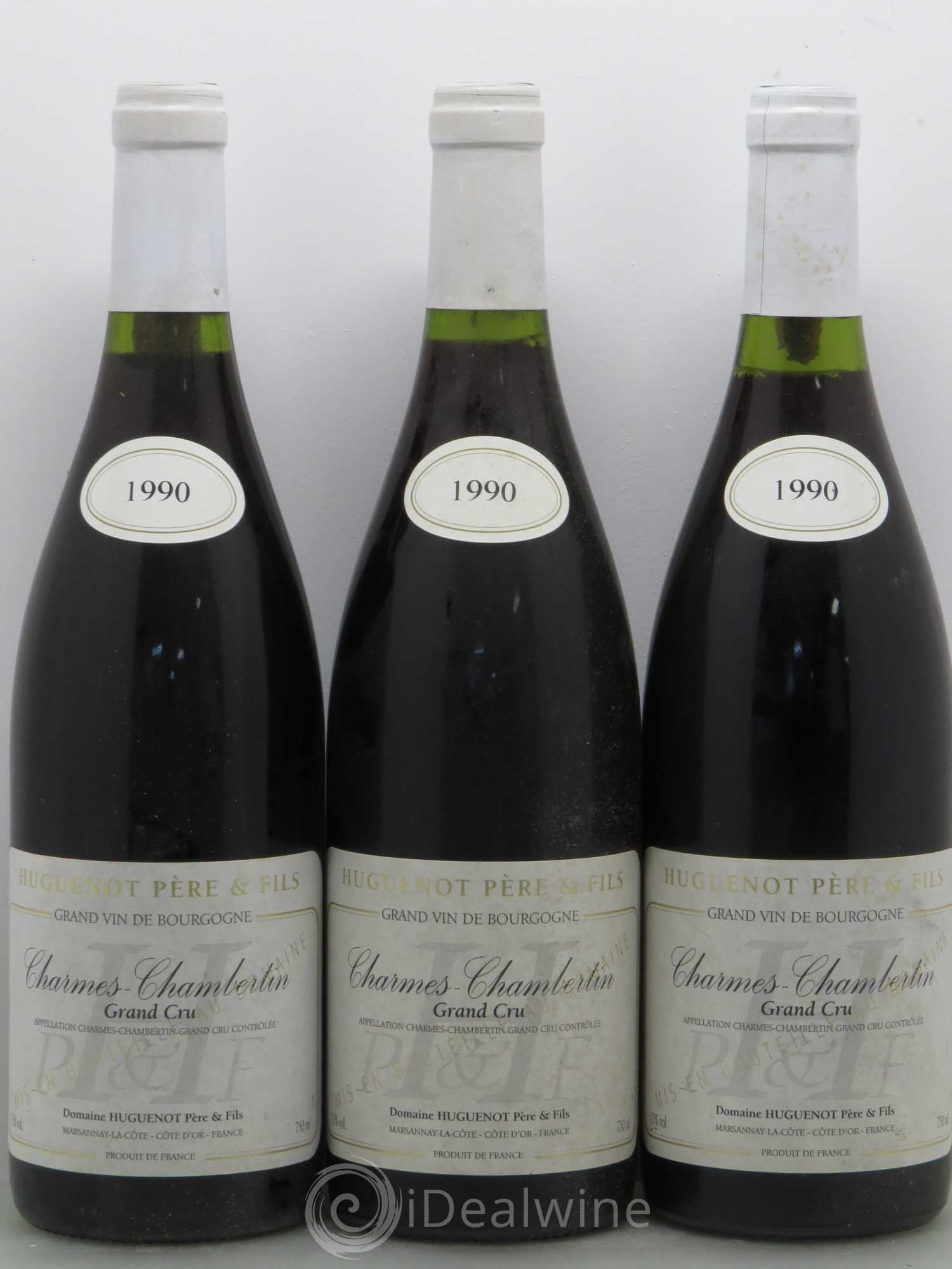 Charmes-Chambertin Grand Cru Huguenot 1990 - Posten von 6 Flaschen - 2