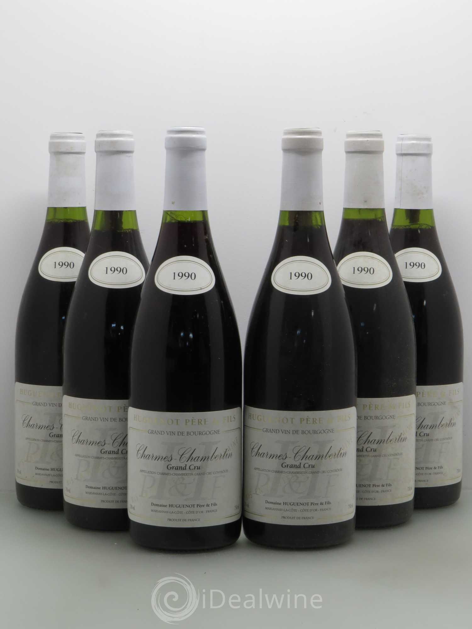 Charmes-Chambertin Grand Cru Huguenot 1990 - Posten von 6 Flaschen - 0