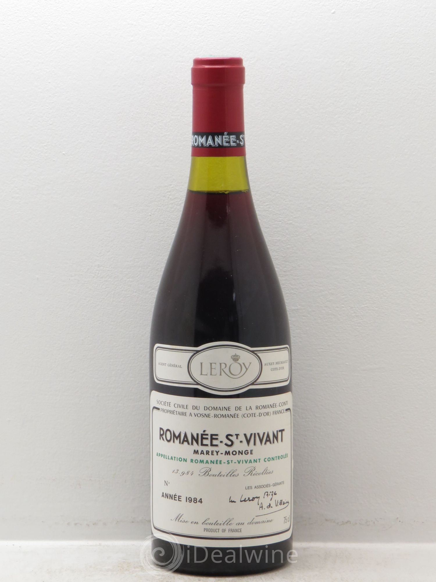 Romanée-Saint-Vivant Grand Cru Domaine de la Romanée-Conti 1984 - Lot de 1 bouteille - 0