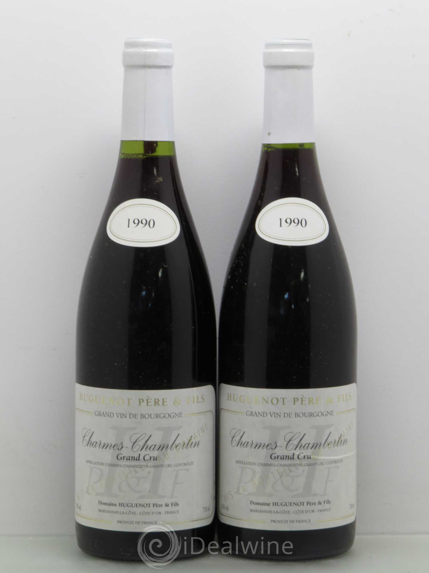 Charmes-Chambertin Grand Cru Huguenot 1990 - Posten von 2 Flaschen - 0