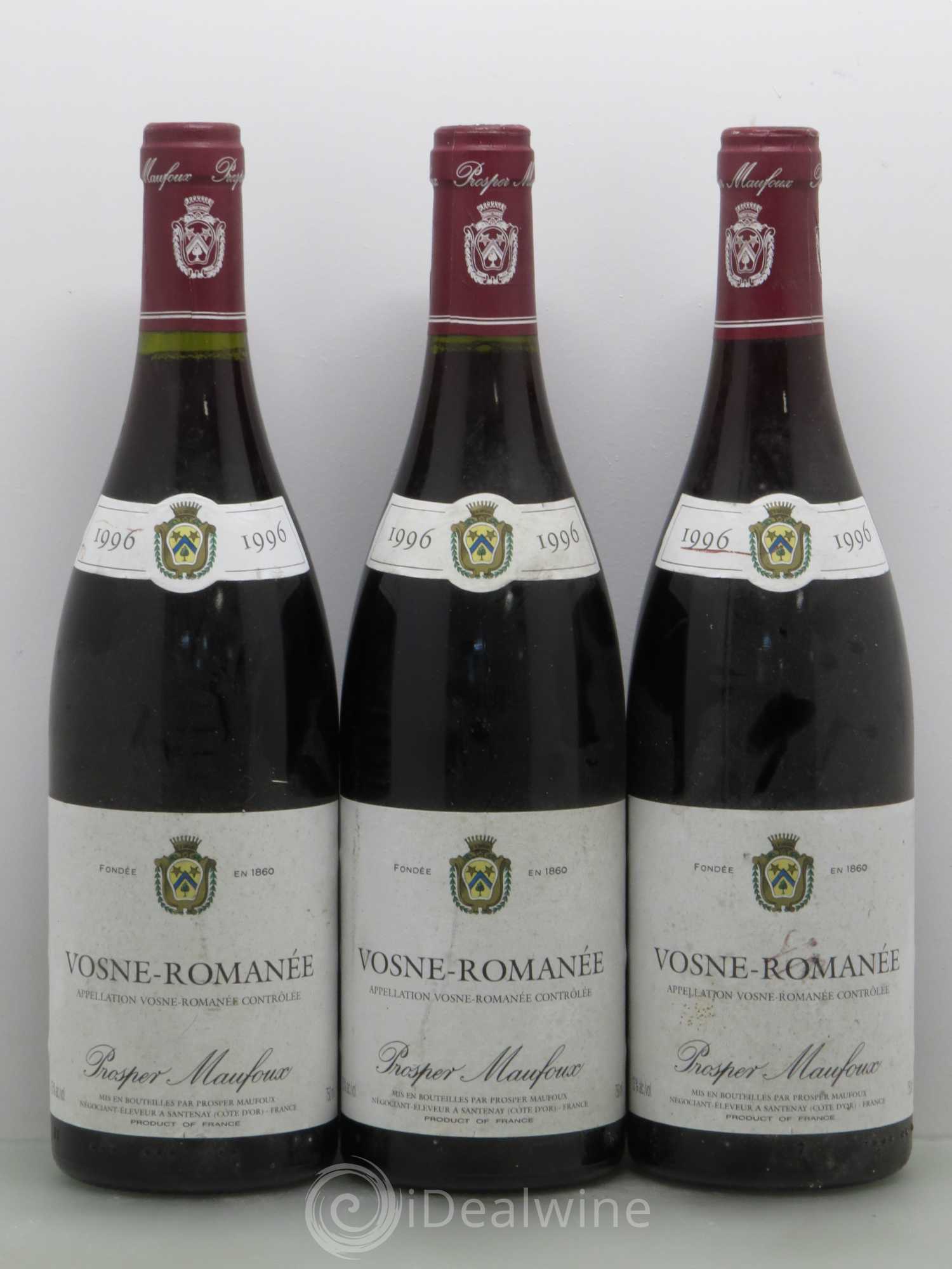 Vosne-Romanée Prosper Manfoux 1996 - Lot de 6 bouteilles - 1