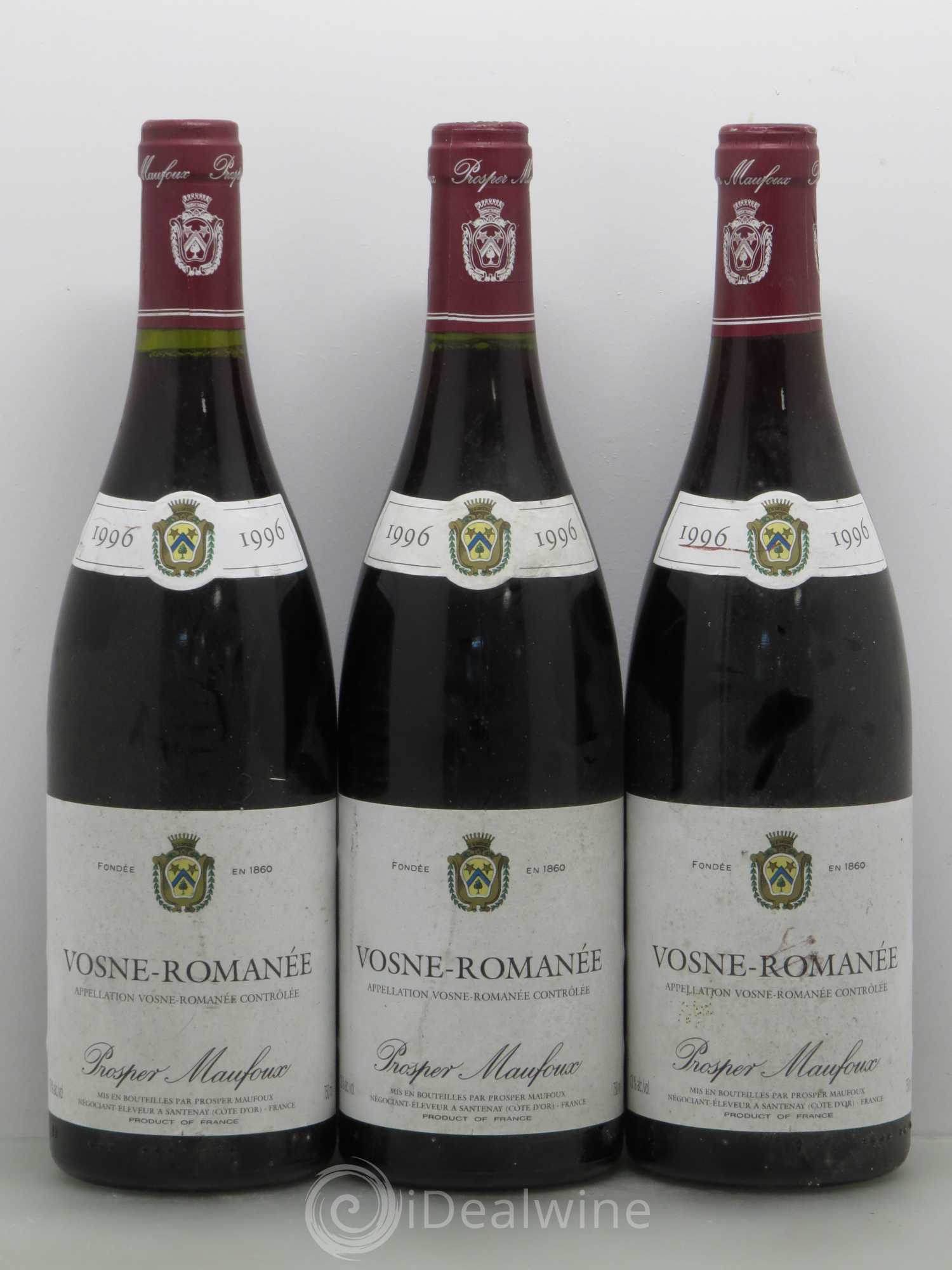 Vosne-Romanée Prosper Manfoux 1996 - Lot de 6 bouteilles - 2
