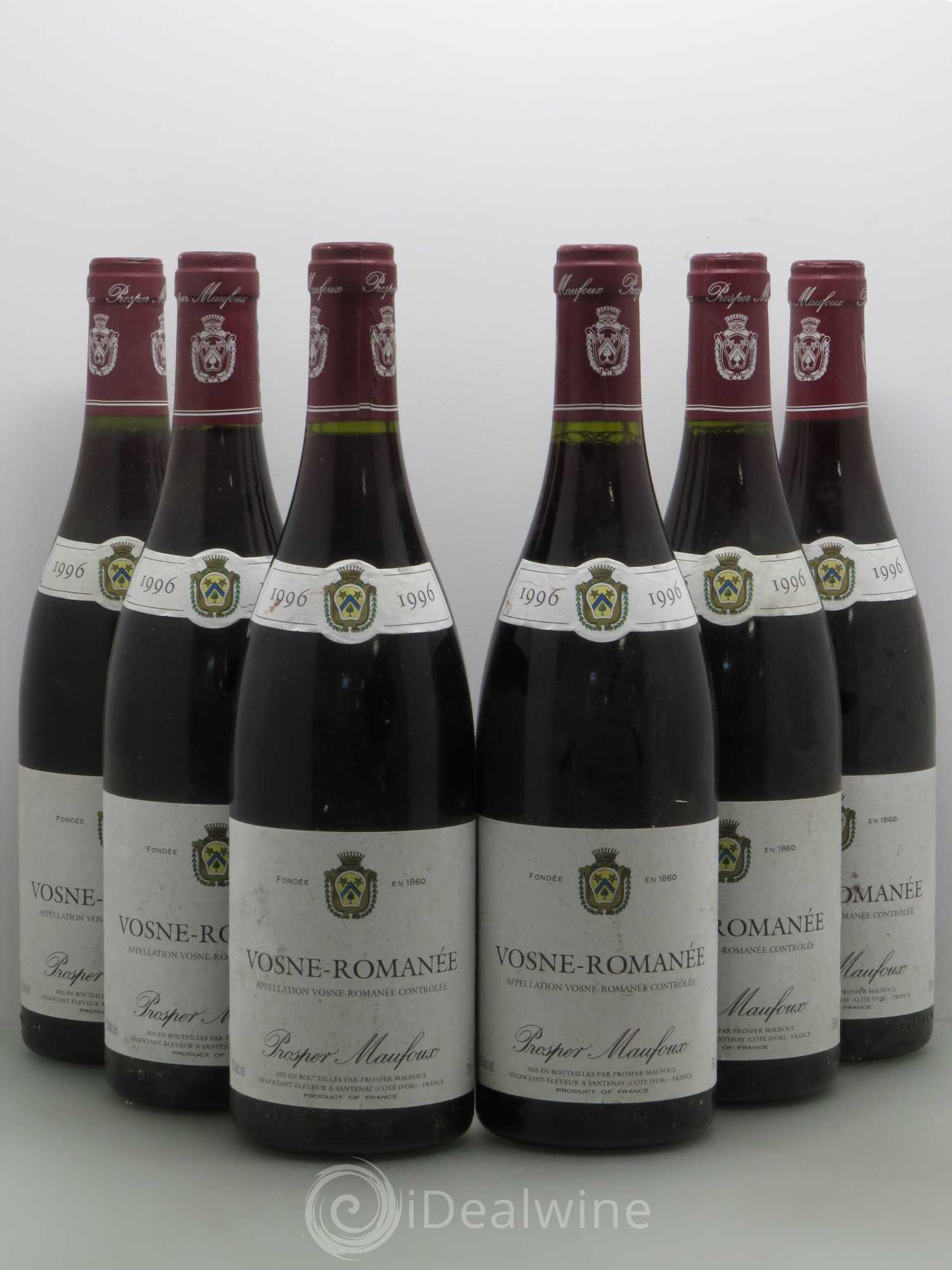 Vosne-Romanée Prosper Manfoux 1996 - Lot de 6 bouteilles - 0