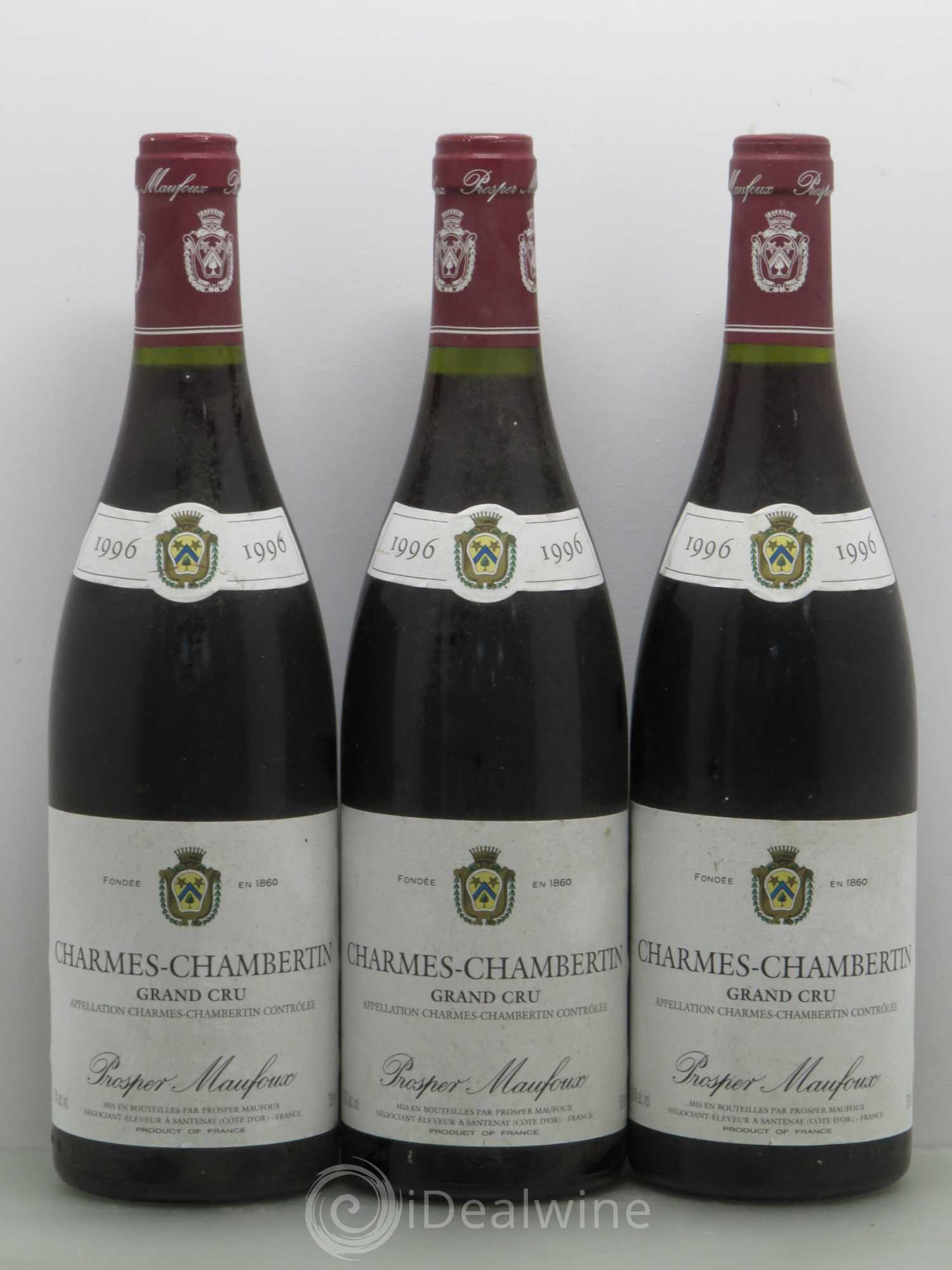 Charmes-Chambertin Grand Cru Prosper Manfoux 1996 - Lot de 6 bouteilles - 2