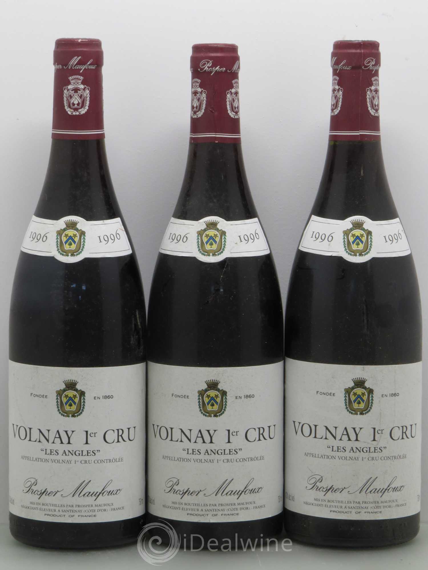 Volnay 1er Cru Les Angles - Prosper Manfoux 1996 - Lot de 6 bouteilles - 1