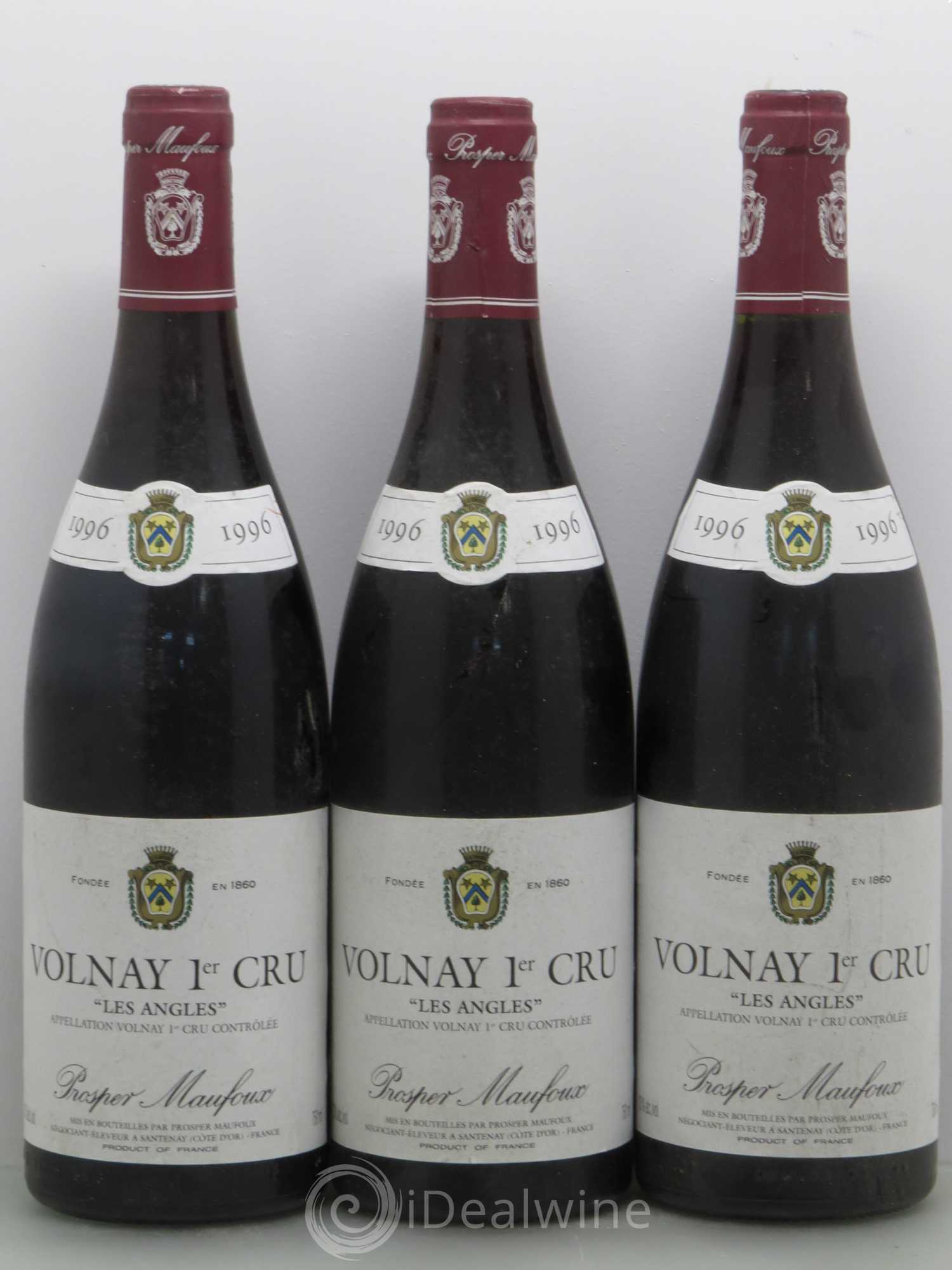 Volnay 1er Cru Les Angles - Prosper Manfoux 1996 - Lot de 3 bouteilles - 0
