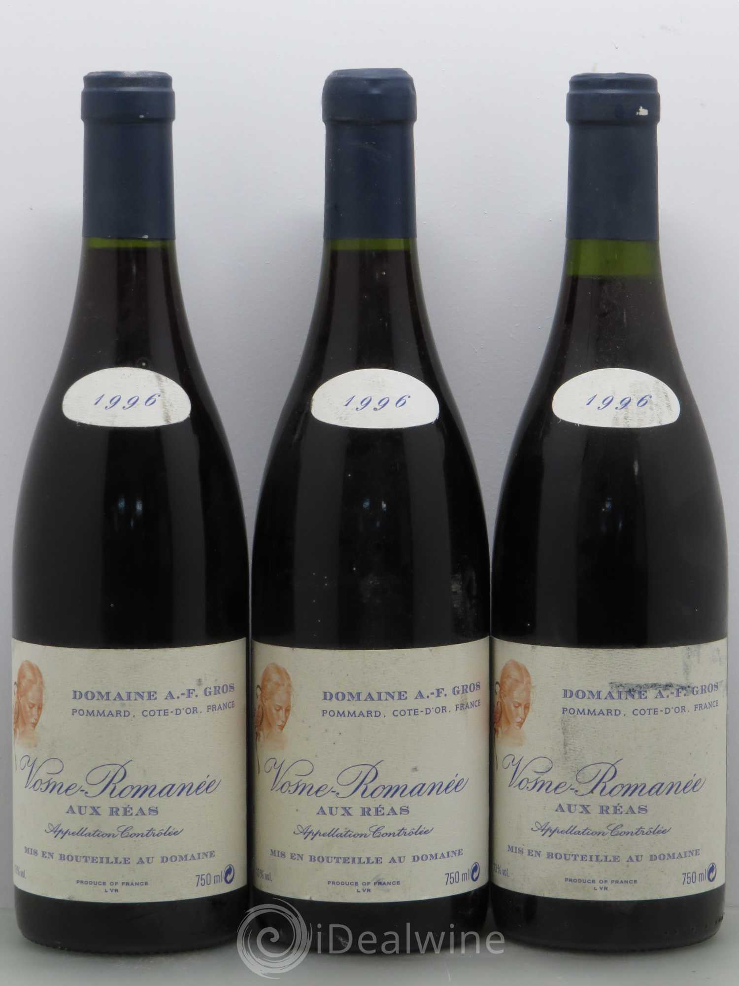 Vosne-Romanée Aux Reas A.-F. Gros 1996 - Lot de 6 bouteilles - 1