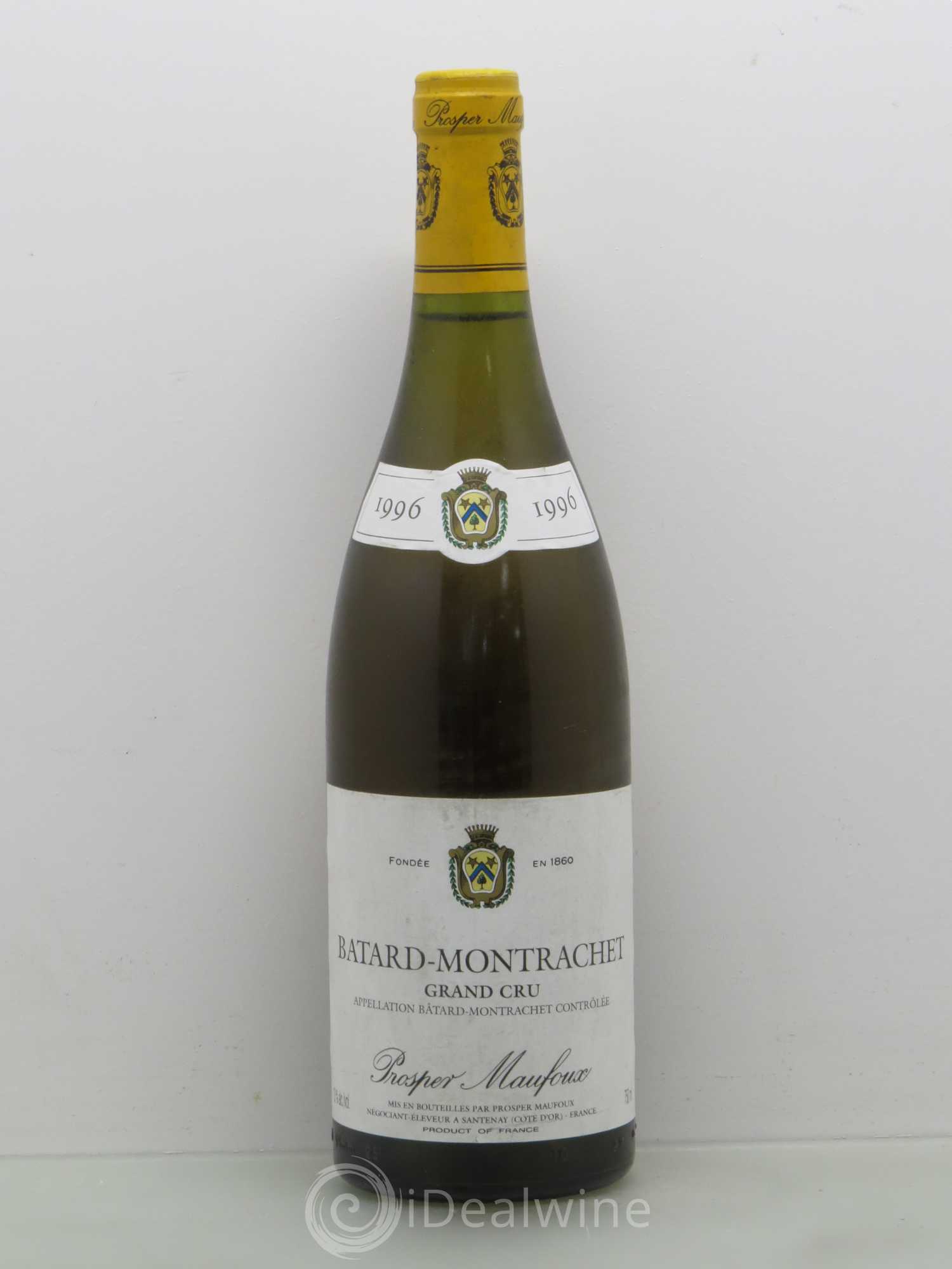 Bâtard-Montrachet Grand Cru Prosper Manfoux 1996 - Lot de 1 bouteille - 0