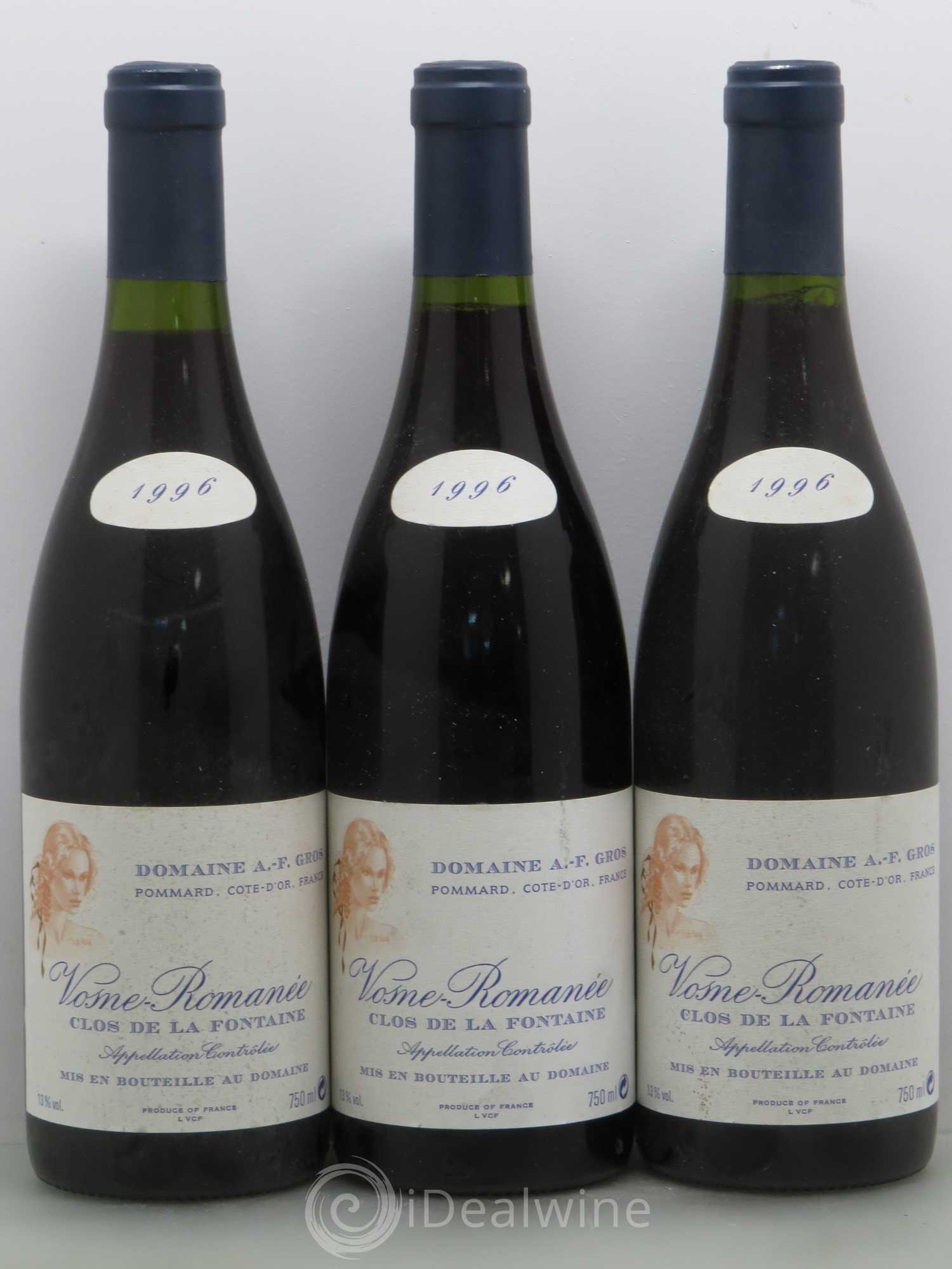 Vosne-Romanée Clos de la Fontaine A.-F. Gros 1996 - Lot de 6 bouteilles - 2