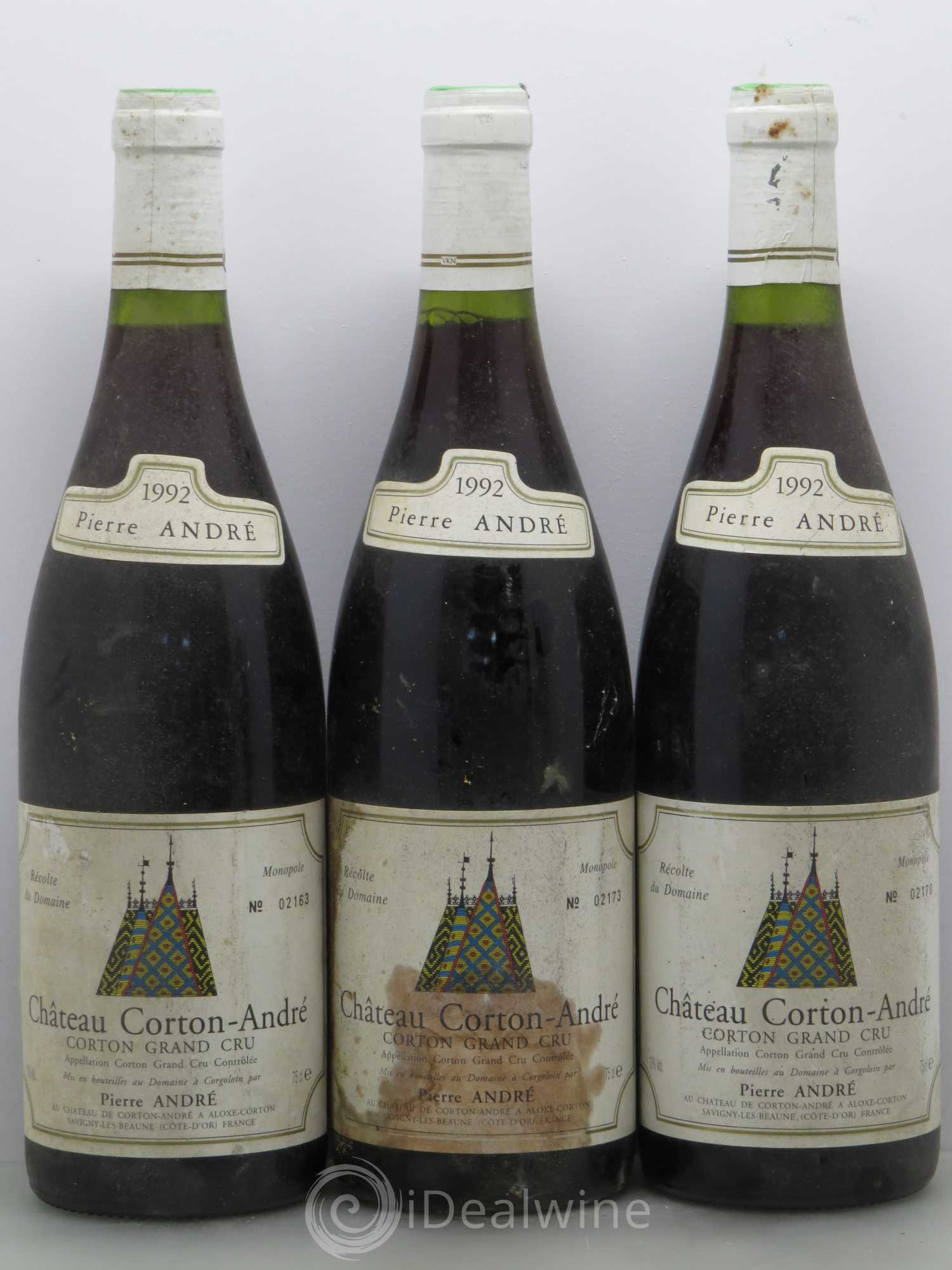 Corton Grand Cru Pierre André 1992 - Lot de 6 bouteilles - 1