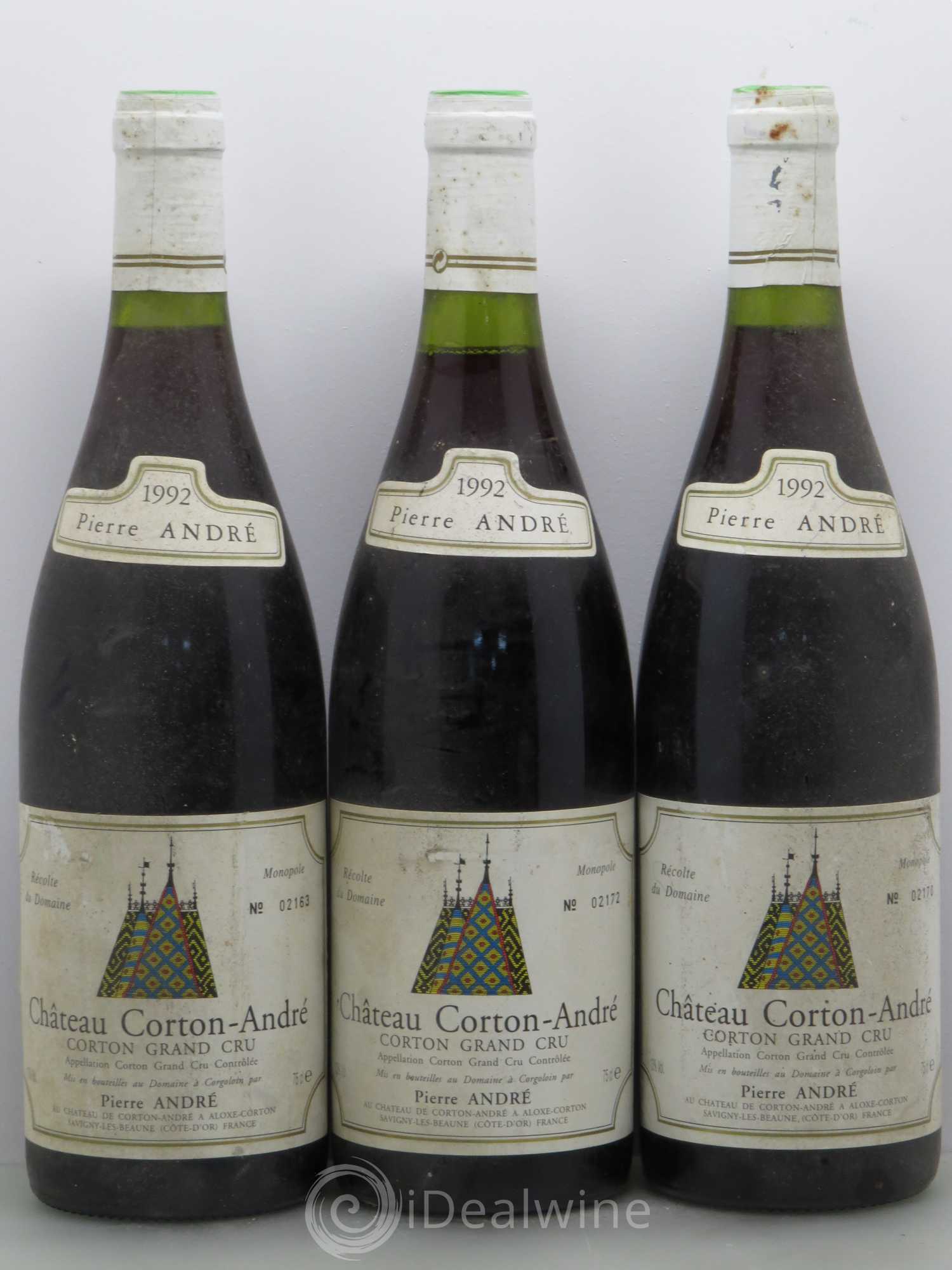 Corton Grand Cru Pierre André 1992 - Lot de 6 bouteilles - 2