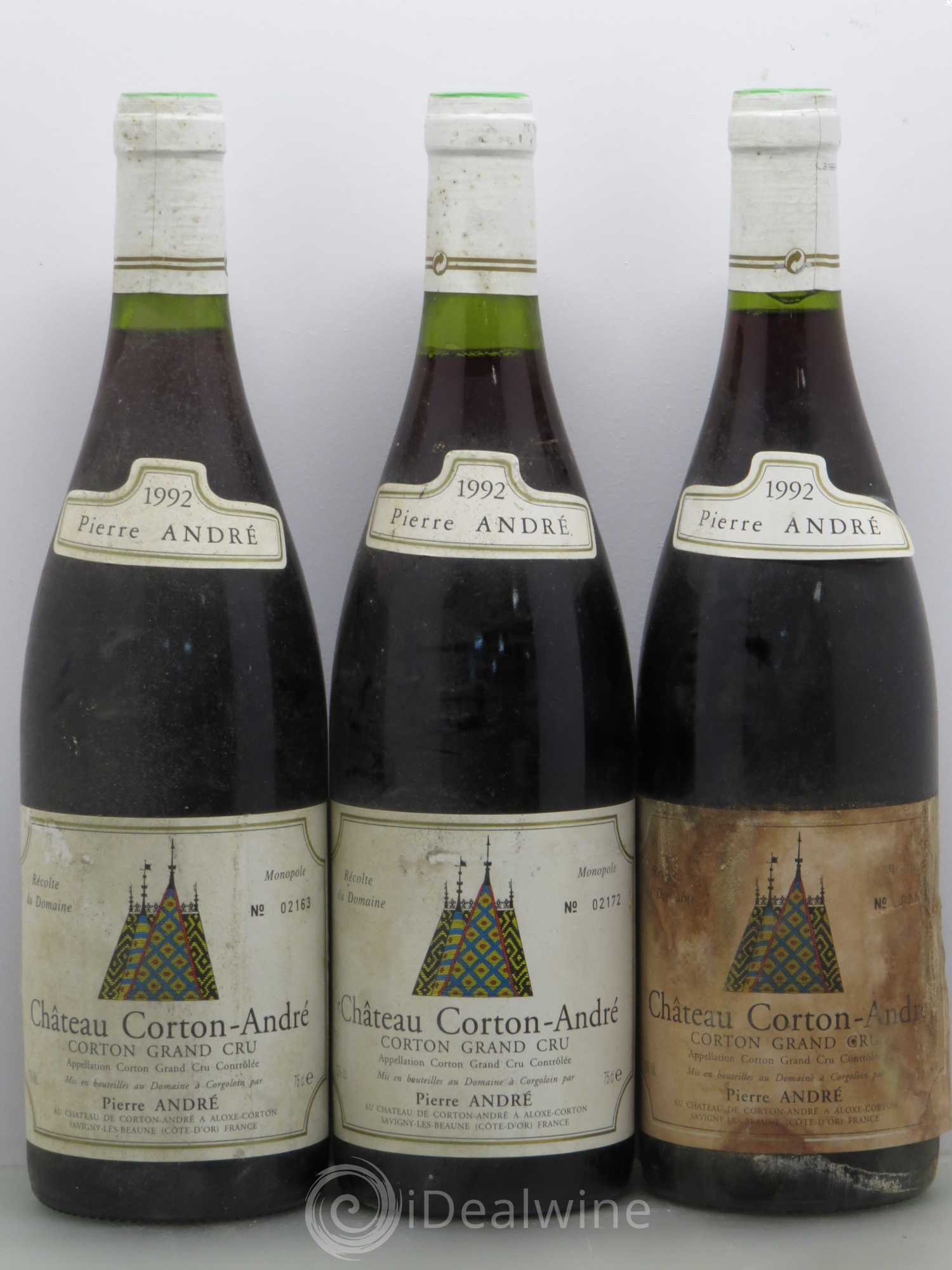 Corton Grand Cru Pierre André 1992 - Lot de 3 bouteilles - 0