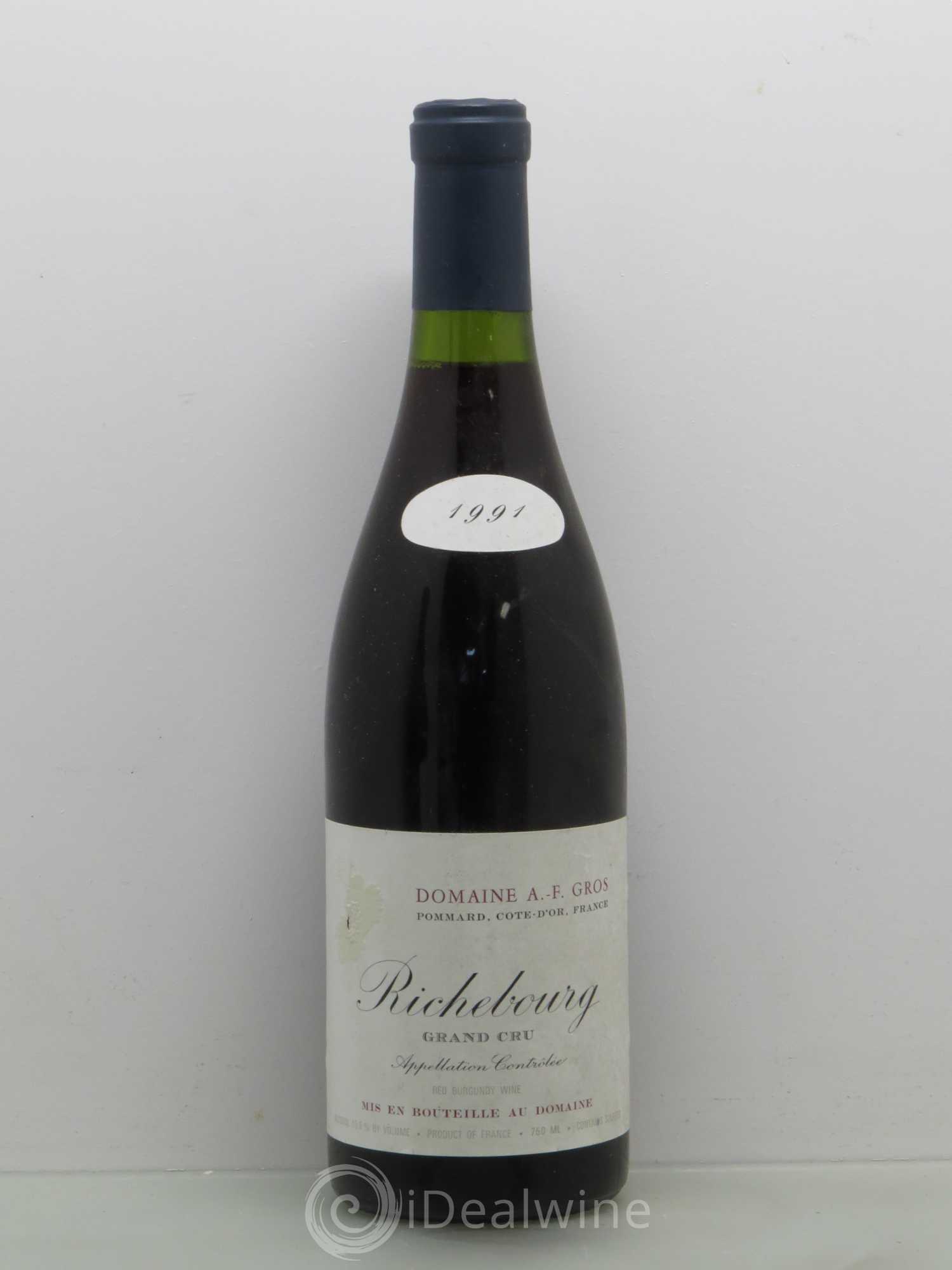 Richebourg Grand Cru A.-F. Gros 1991 - Lot de 1 bouteille - 0