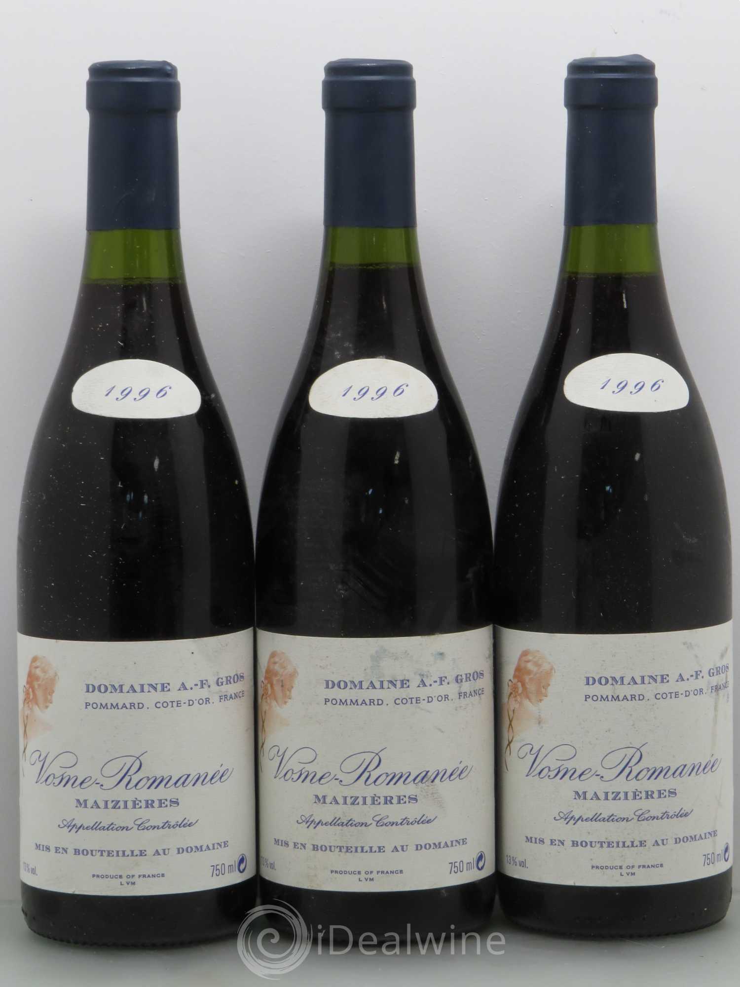 Vosne-Romanée Maizières A.-F. Gros 1996 - Lot de 6 bouteilles - 2