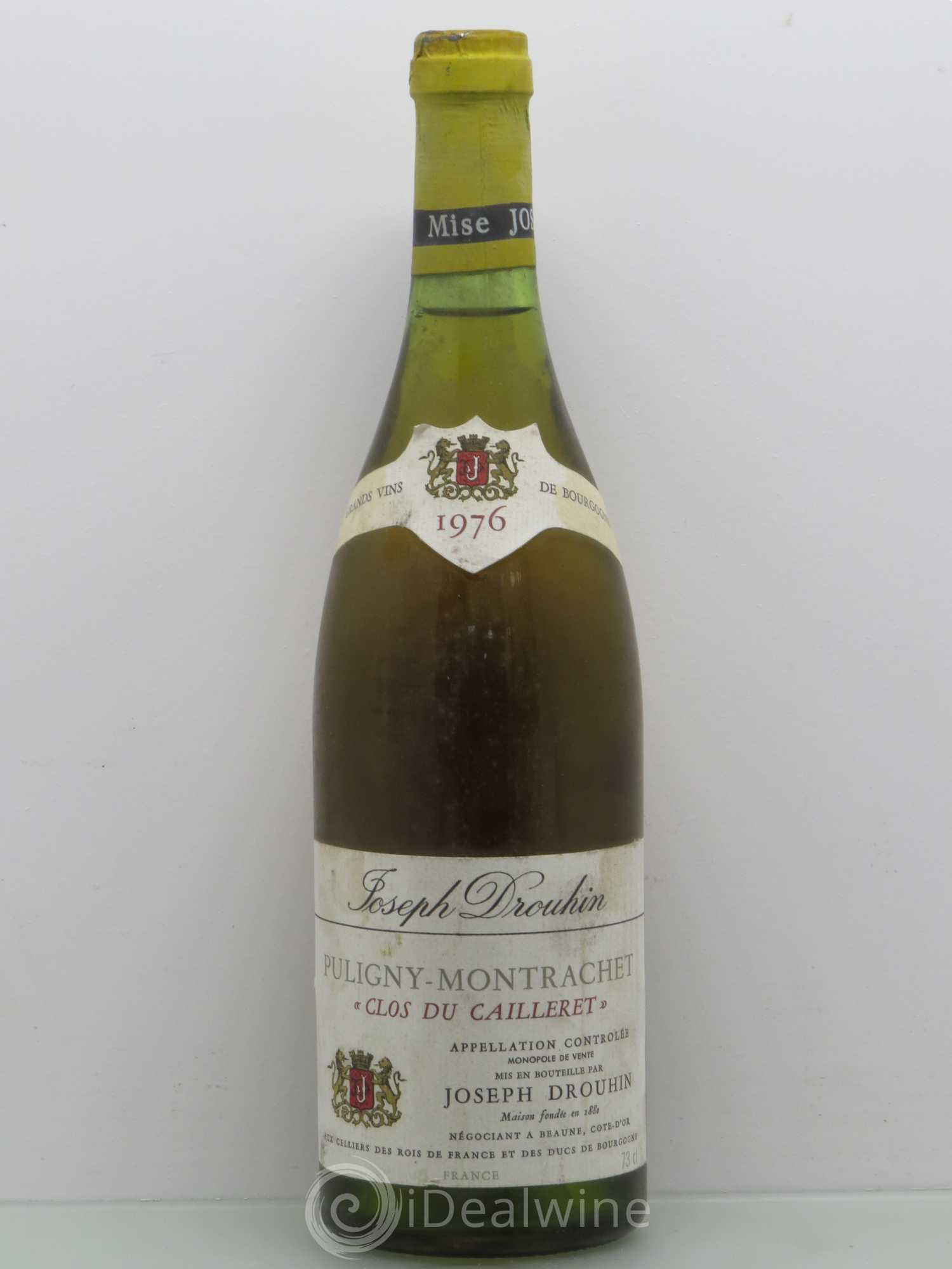Puligny-Montrachet 1er Cru Cailleret - Joseph Drouhin 1976 - Posten von 1 Flasche - 0