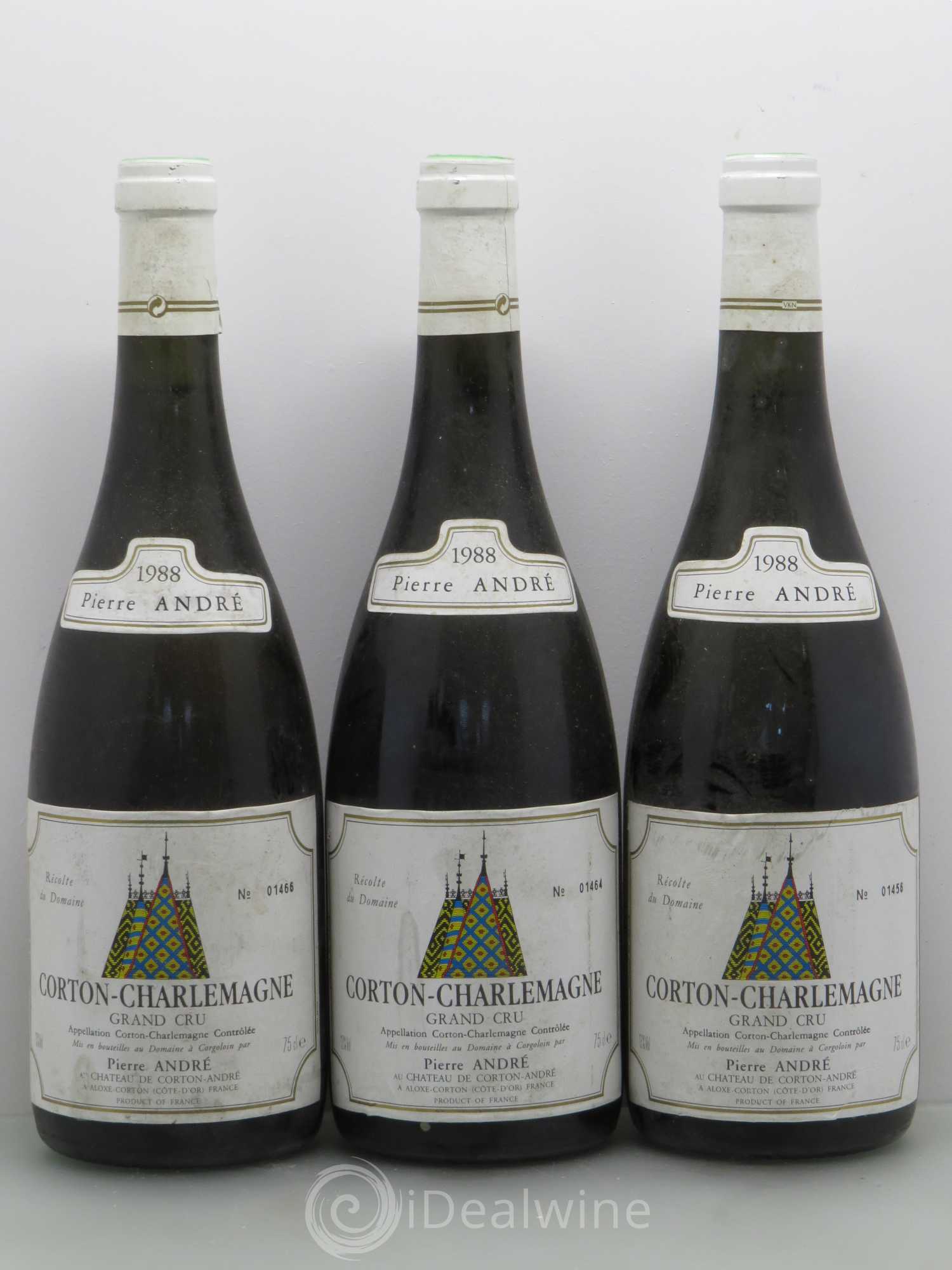 Corton-Charlemagne Grand Cru Pierre André 1988 - Lot de 5 bouteilles - 1