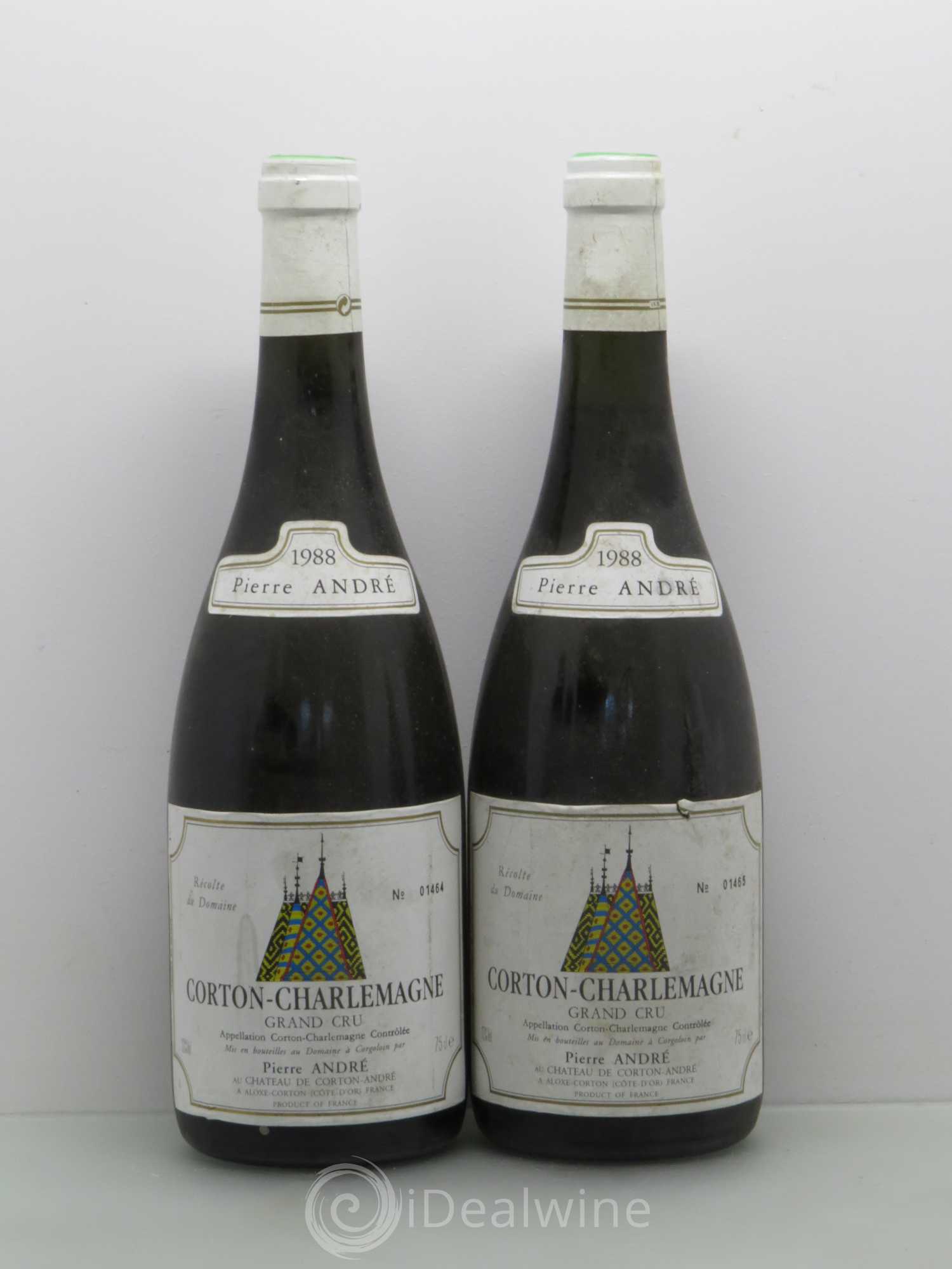 Corton-Charlemagne Grand Cru Pierre André 1988 - Lot de 5 bouteilles - 2