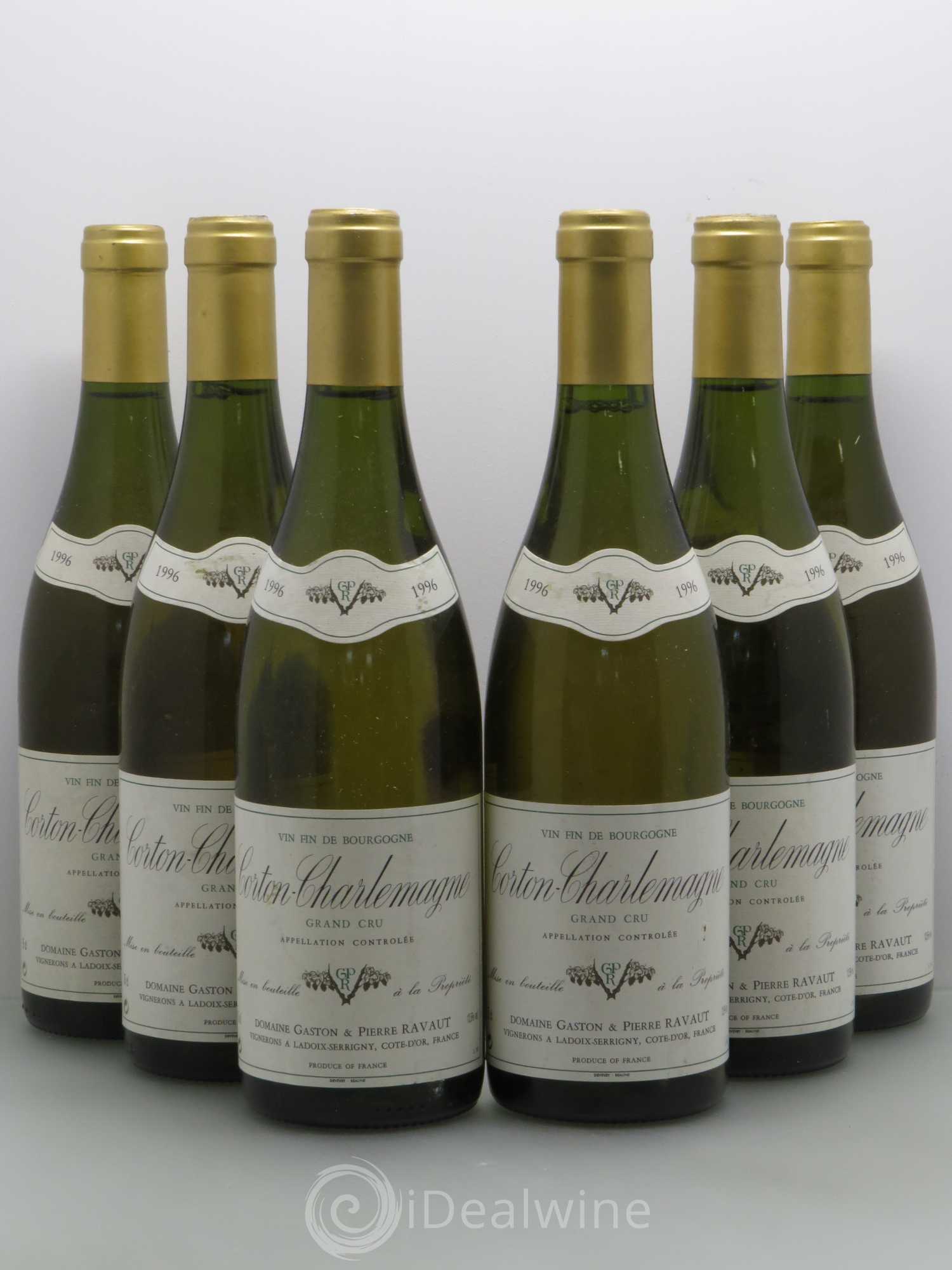 Corton-Charlemagne Grand Cru Gaston Et Pierre Ravaut 1996 - Lot de 6 bouteilles - 0
