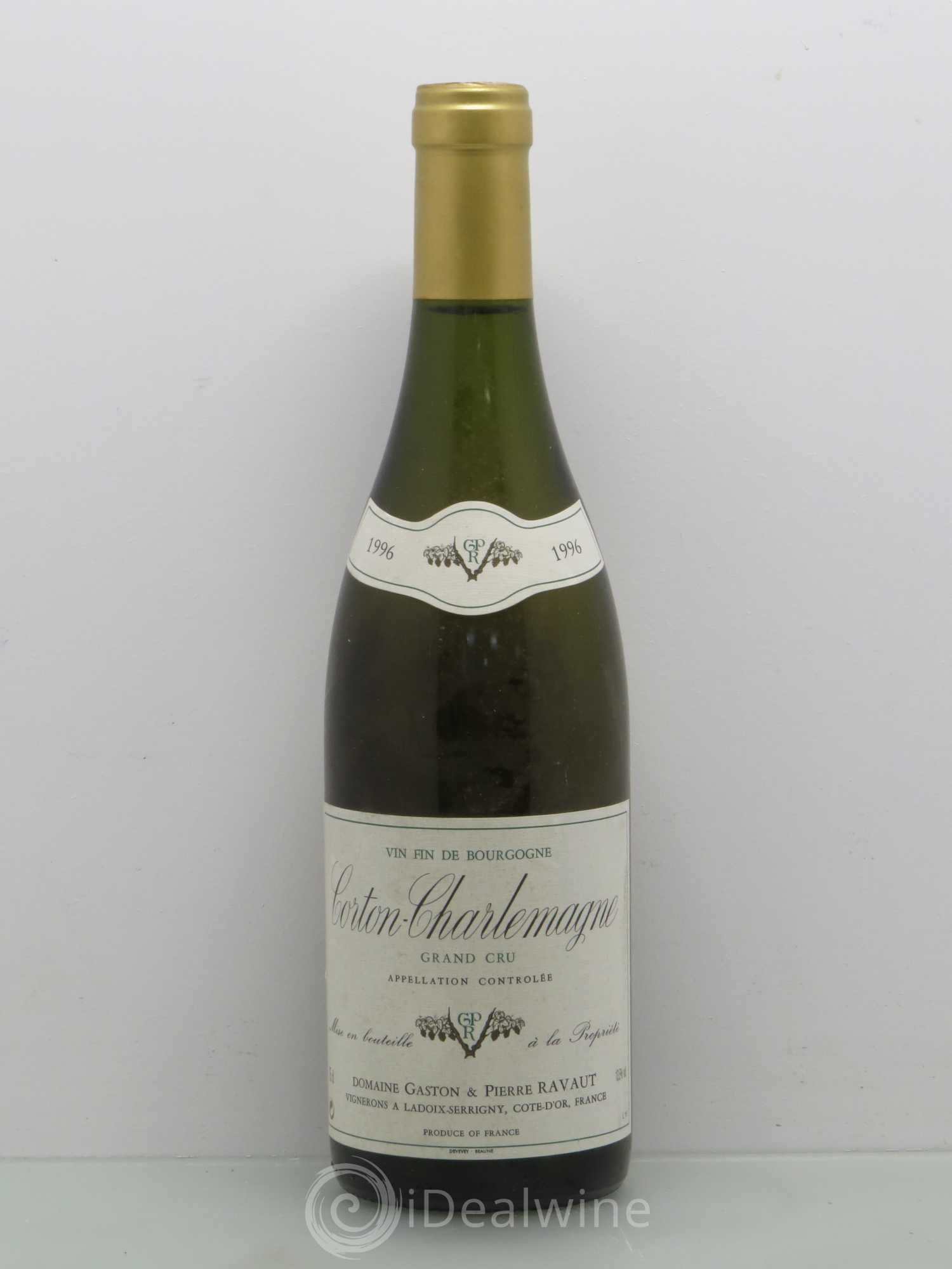Corton-Charlemagne Grand Cru Gaston Et Pierre Ravaut 1996 - Lot de 1 bouteille - 0