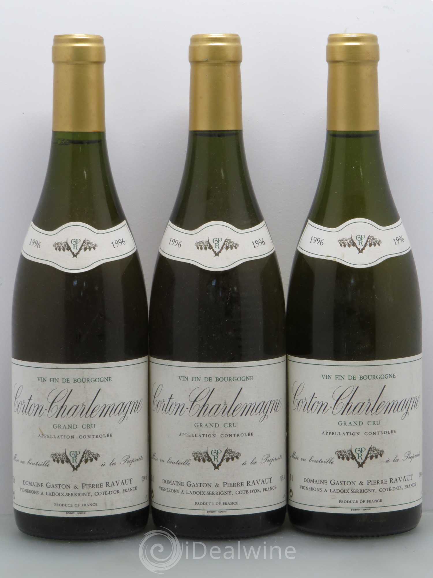 Corton-Charlemagne Grand Cru Gaston Et Pierre Ravaut 1996 - Lot de 6 bouteilles - 1