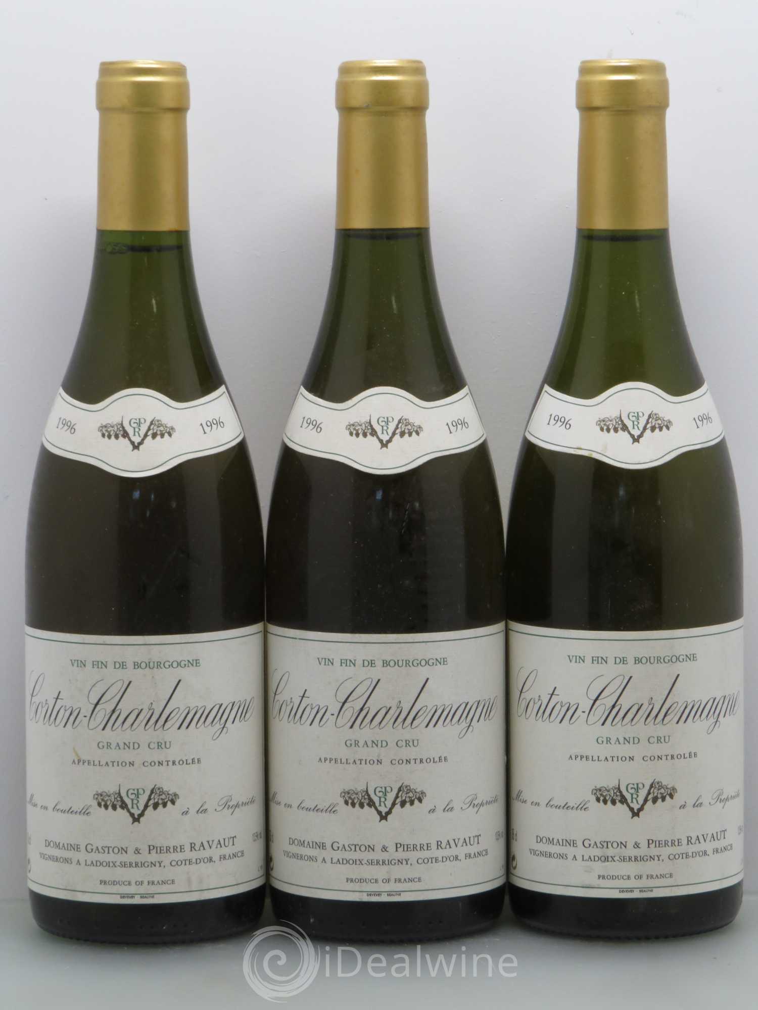 Corton-Charlemagne Grand Cru Gaston Et Pierre Ravaut 1996 - Lot de 6 bouteilles - 2