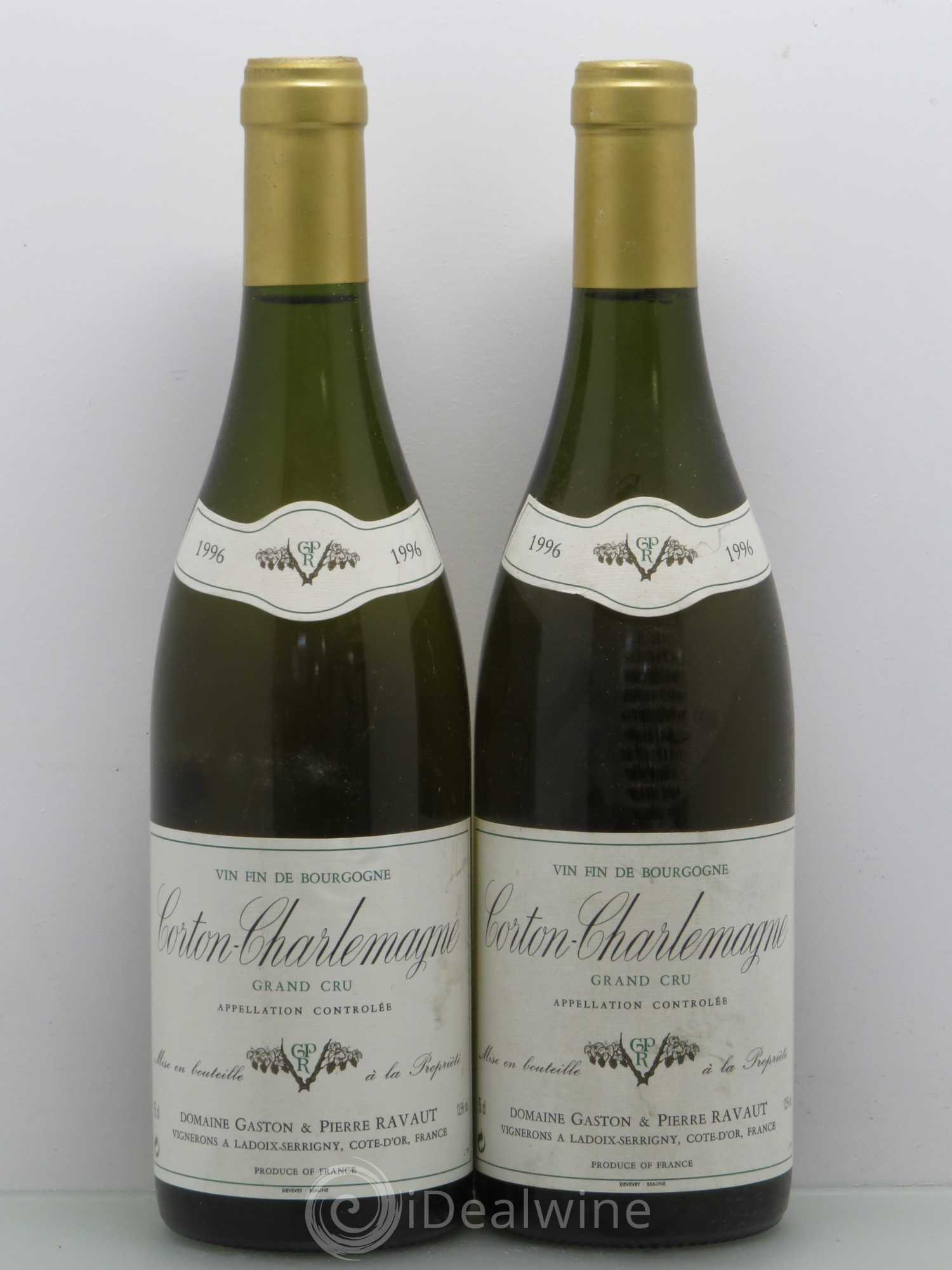 Corton-Charlemagne Grand Cru Gaston Et Pierre Ravaut 1996 - Lot de 2 bouteilles - 0