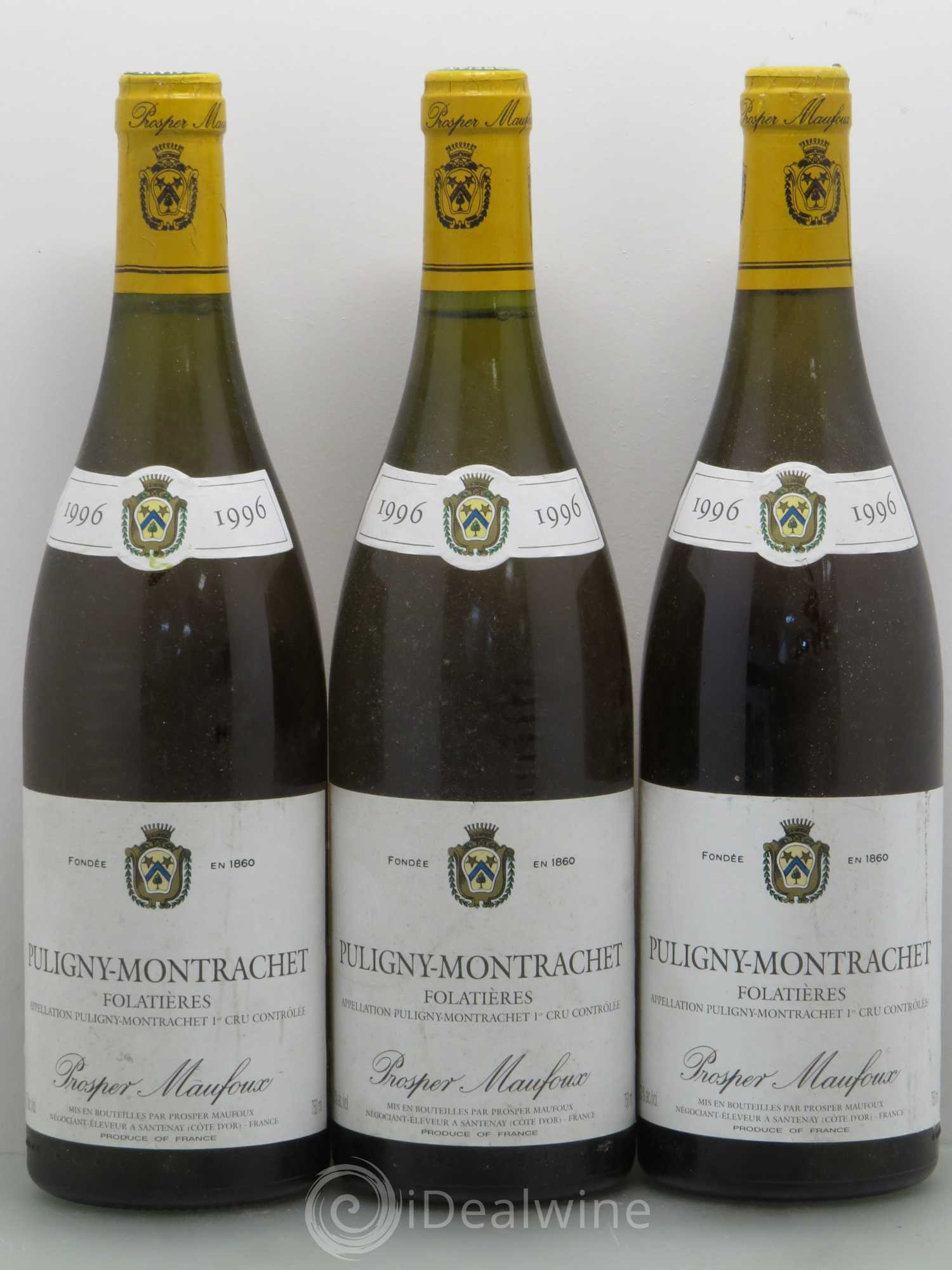 Puligny-Montrachet 1er Cru Prosper Maufoux  1996 - Lot de 6 bouteilles - 2