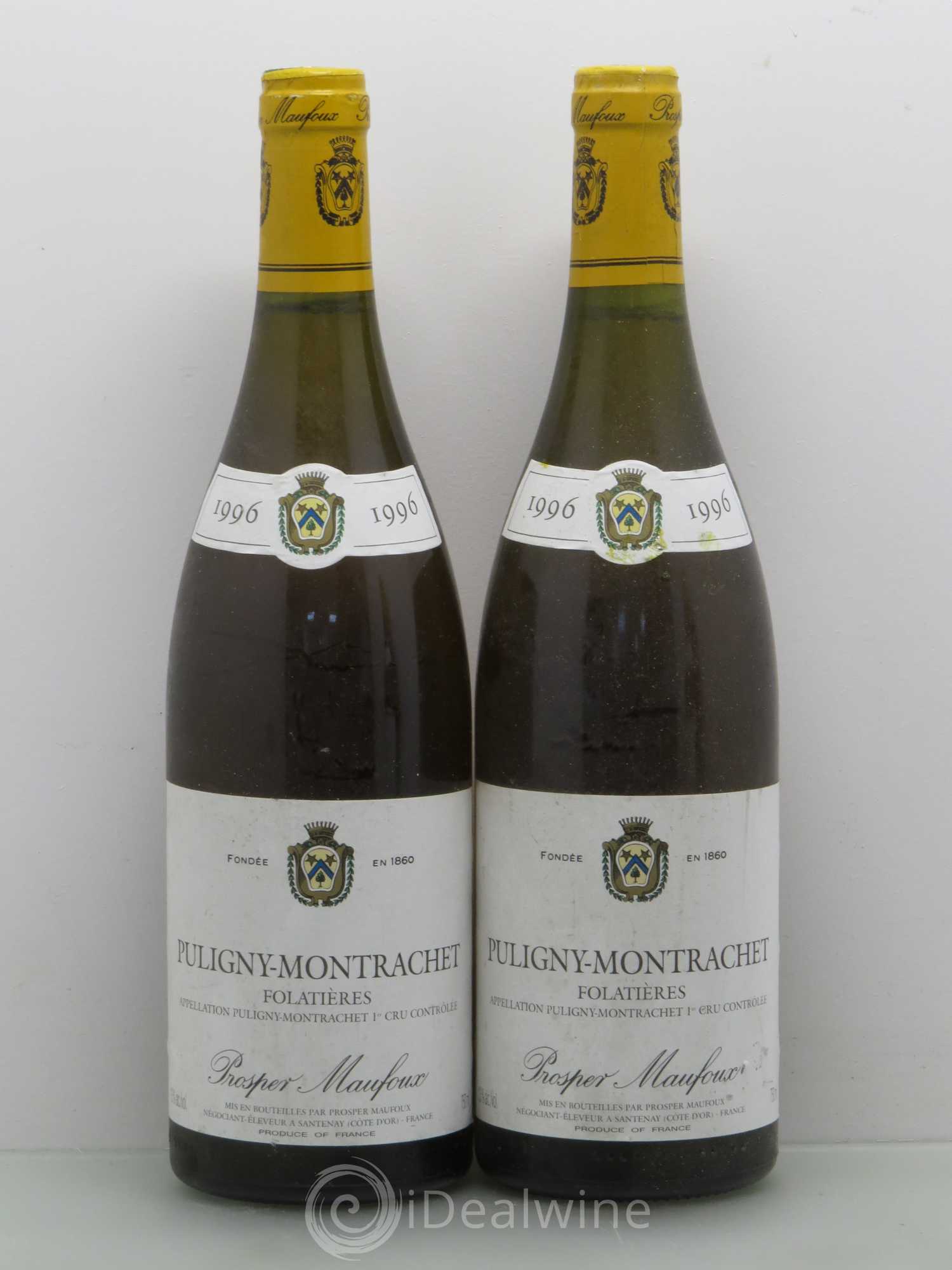 Puligny-Montrachet 1er Cru Prosper Maufoux 1996 - Lot de 2 bouteilles - 0